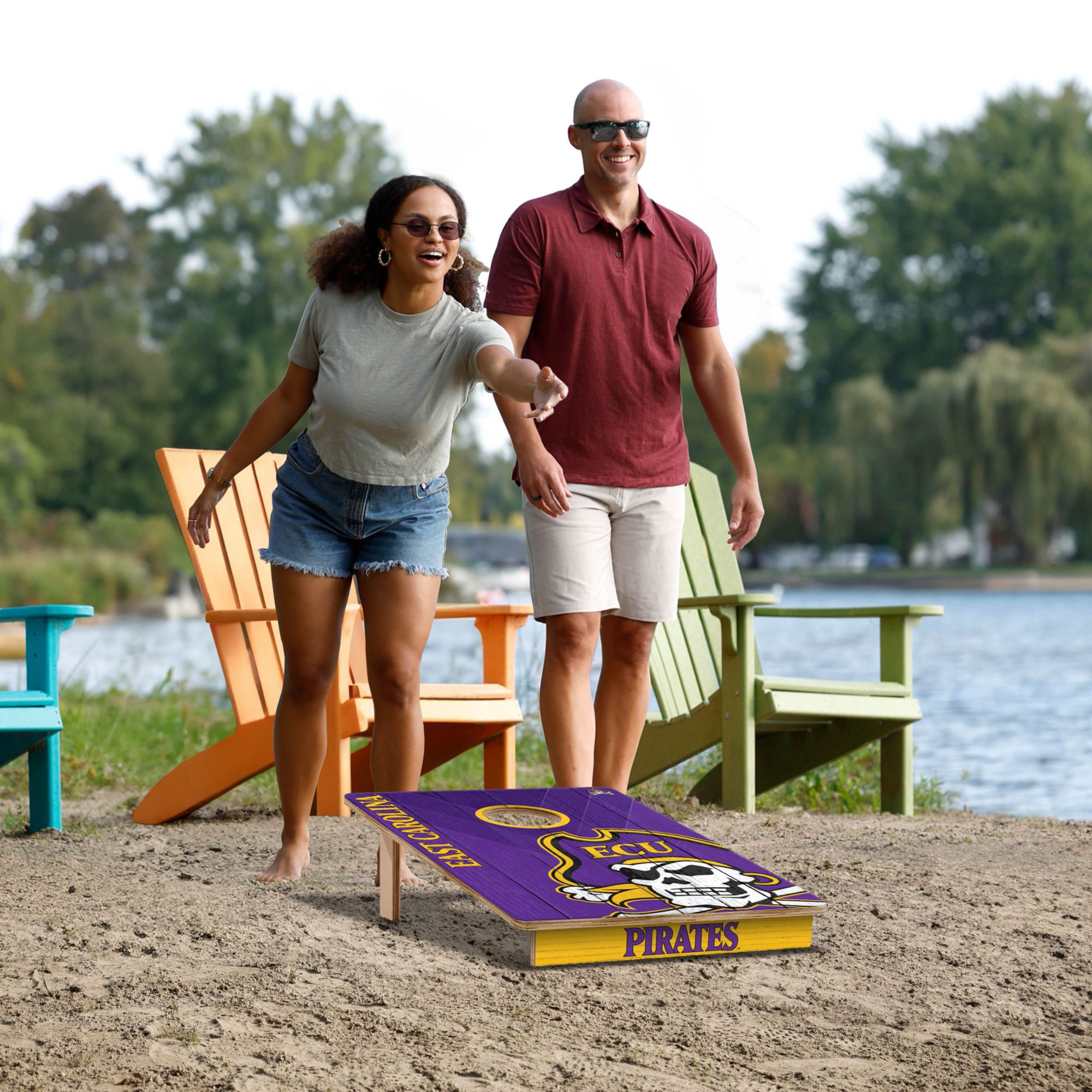 YouTheFan East Carolina Pirates 2' x 3' Cornhole Boards product image