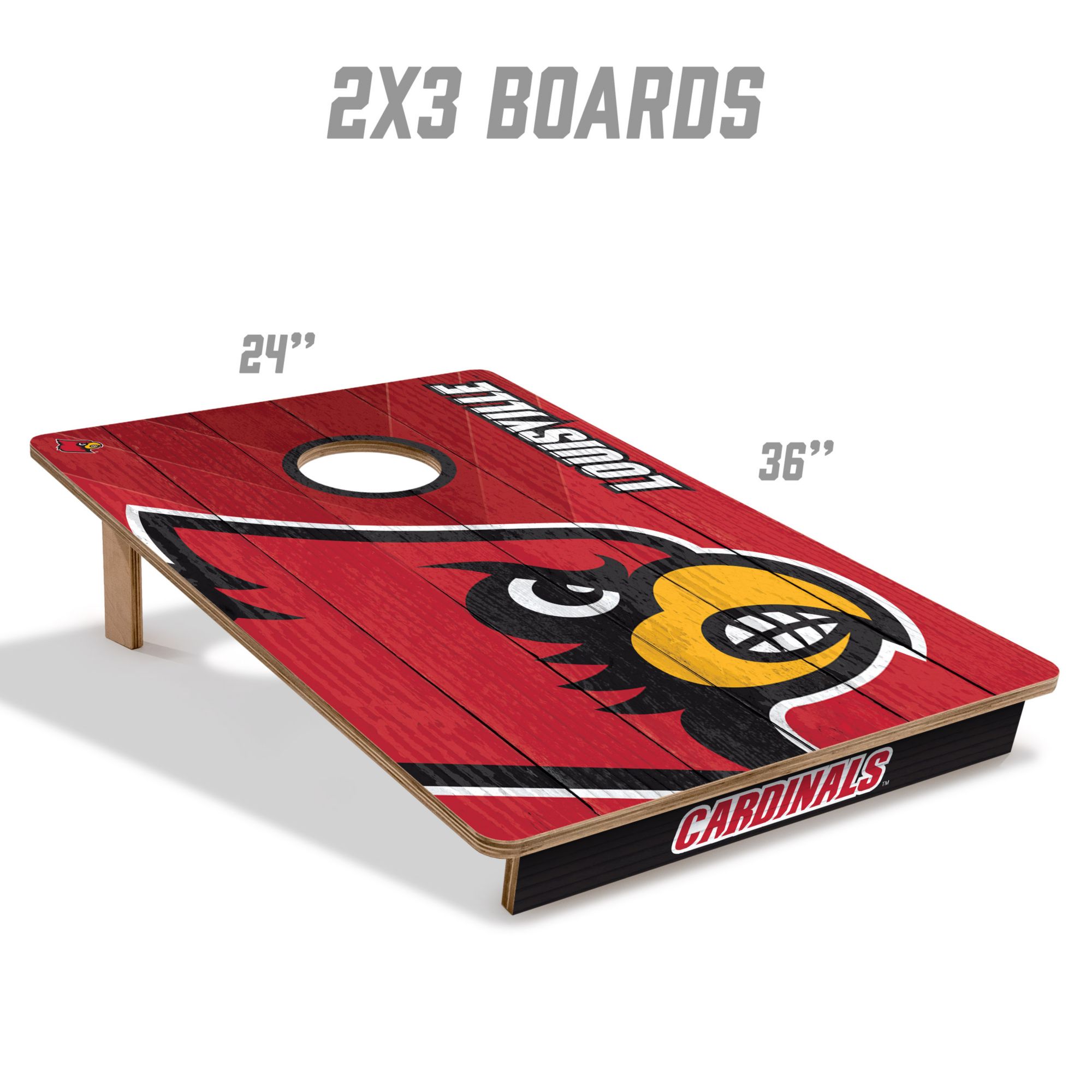 YouTheFan Louisville Cardinals 2' x 3' Cornhole Boards product image