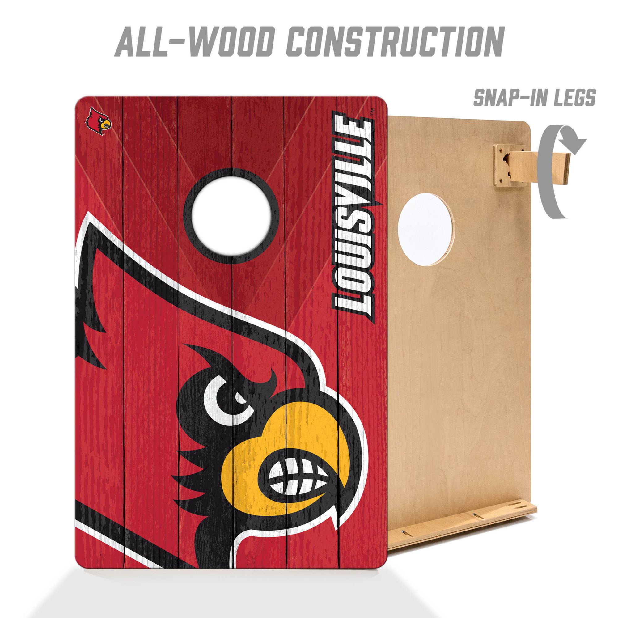 YouTheFan Louisville Cardinals 2' x 3' Cornhole Boards product image