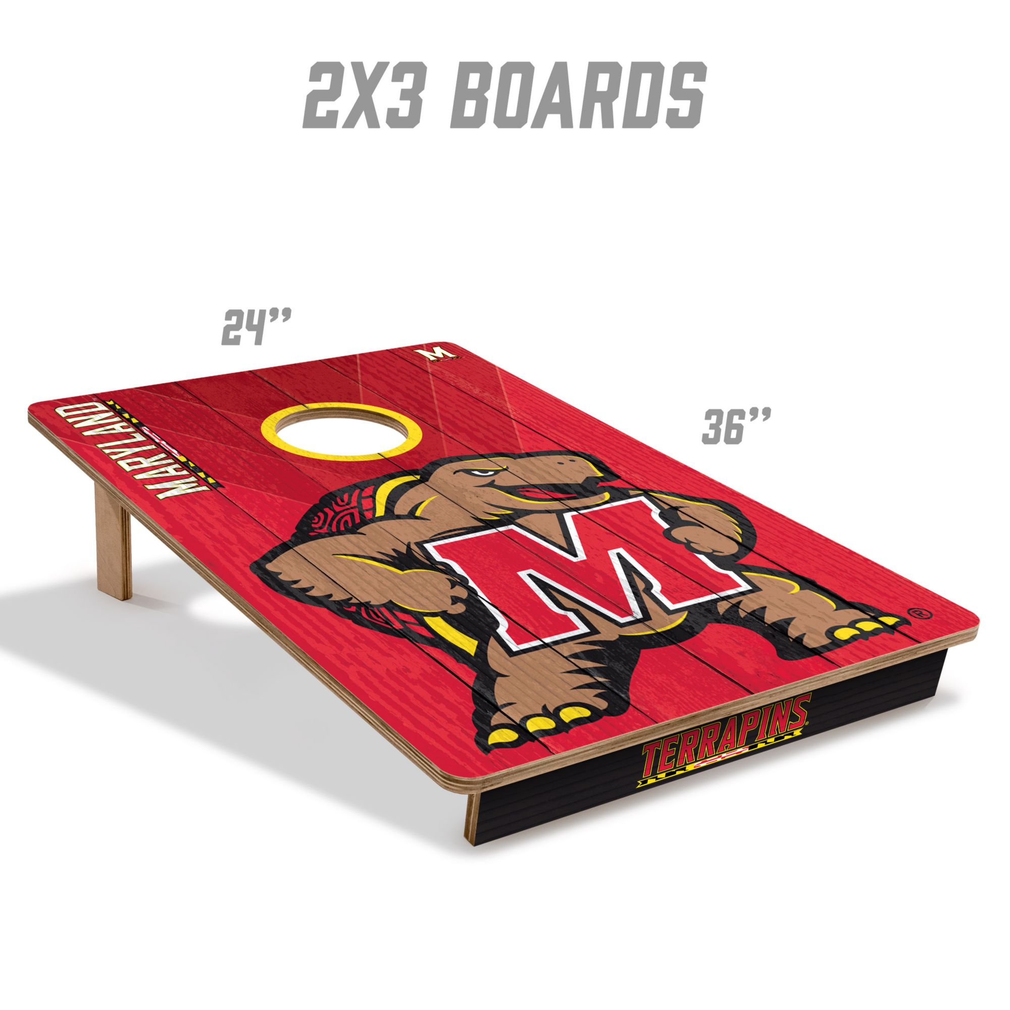 YouTheFan Maryland Terrapins 2' x 3' Cornhole Boards product image