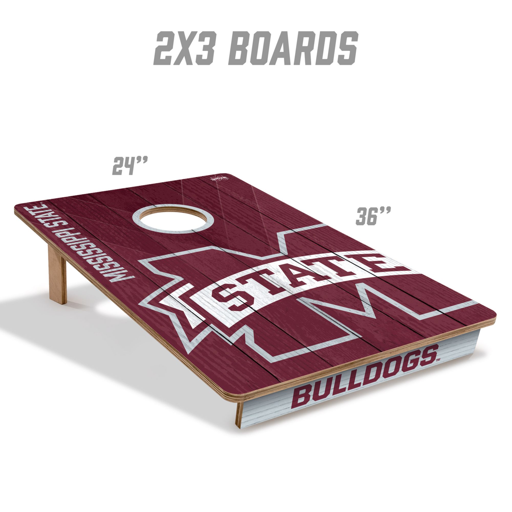 YouTheFan Mississippi State Bulldogs 2' x 3' Cornhole Boards product image