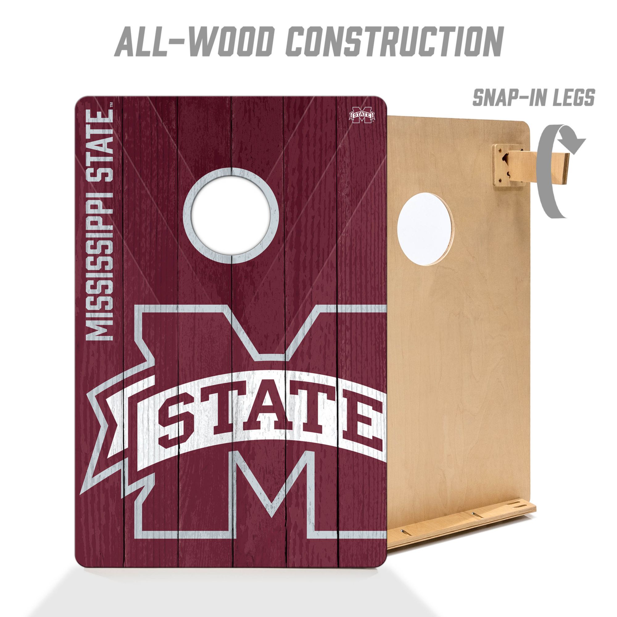 YouTheFan Mississippi State Bulldogs 2' x 3' Cornhole Boards product image