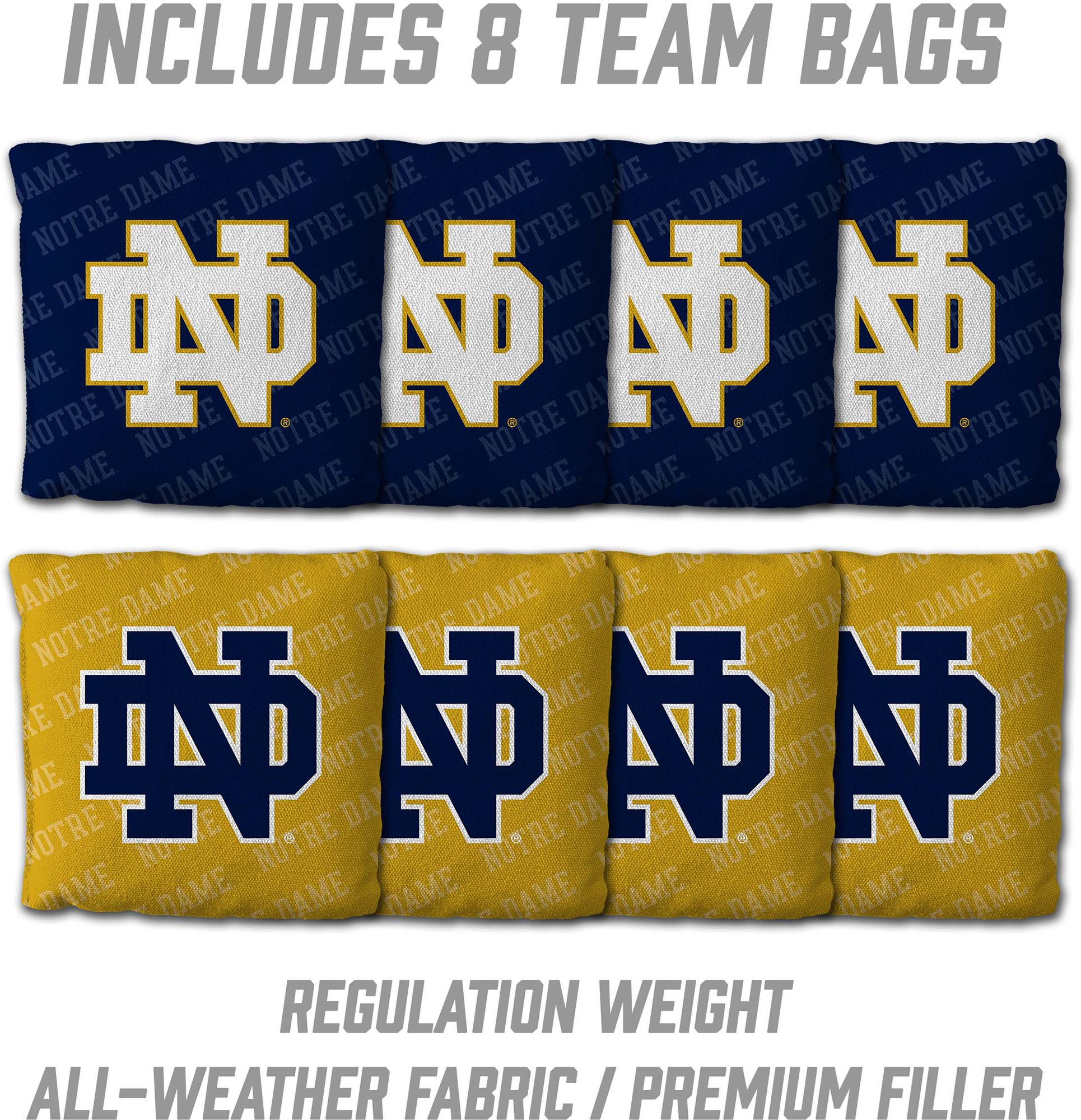 YouTheFan Notre Dame Fighting Irish 2' x 3' Cornhole Boards product image