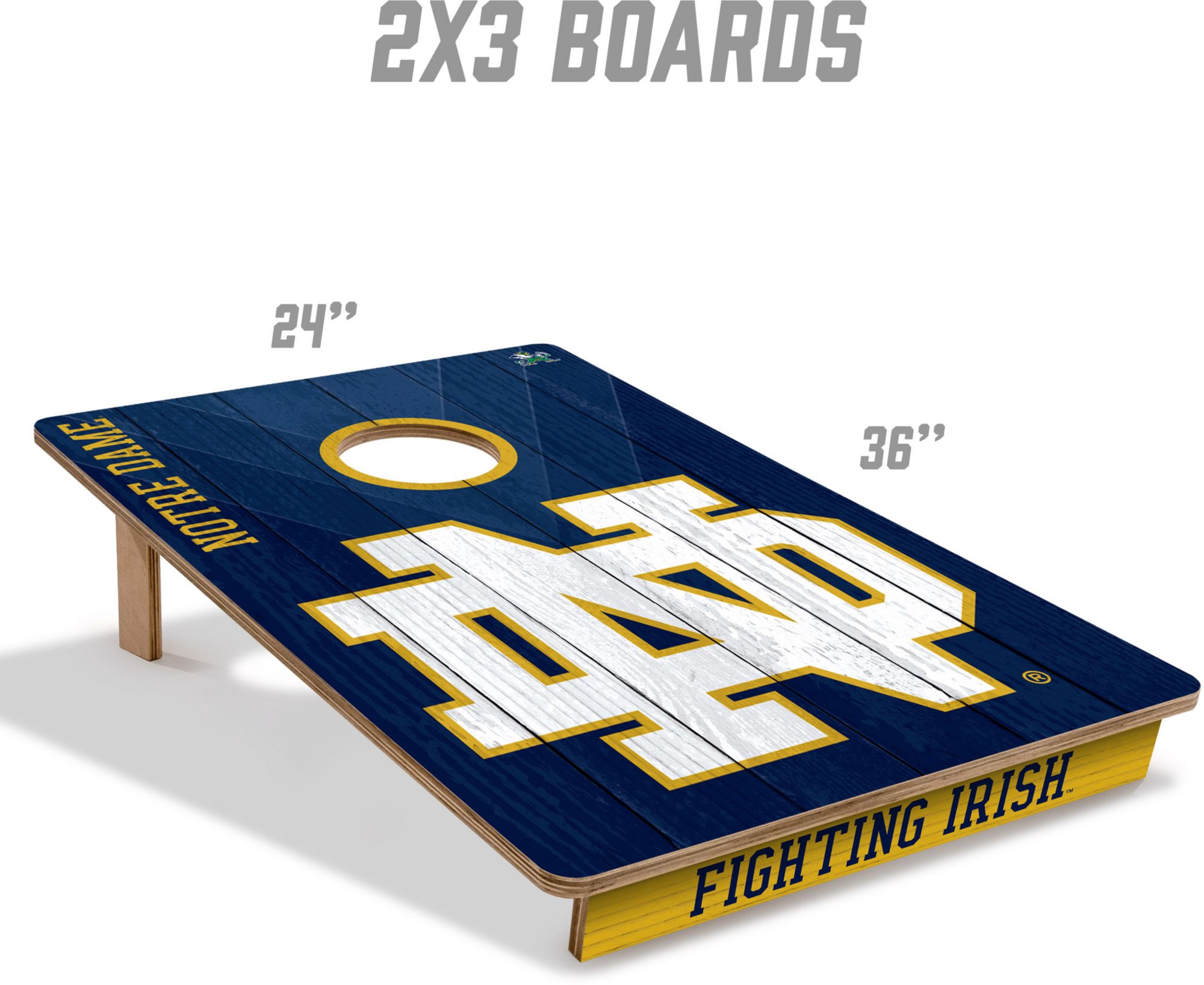 YouTheFan Notre Dame Fighting Irish 2' x 3' Cornhole Boards product image