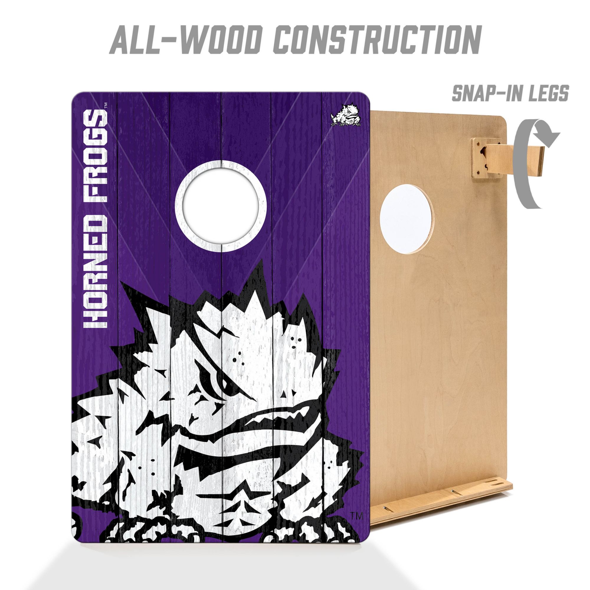 YouTheFan TCU Horned Frogs 2' x 3' Cornhole Boards product image