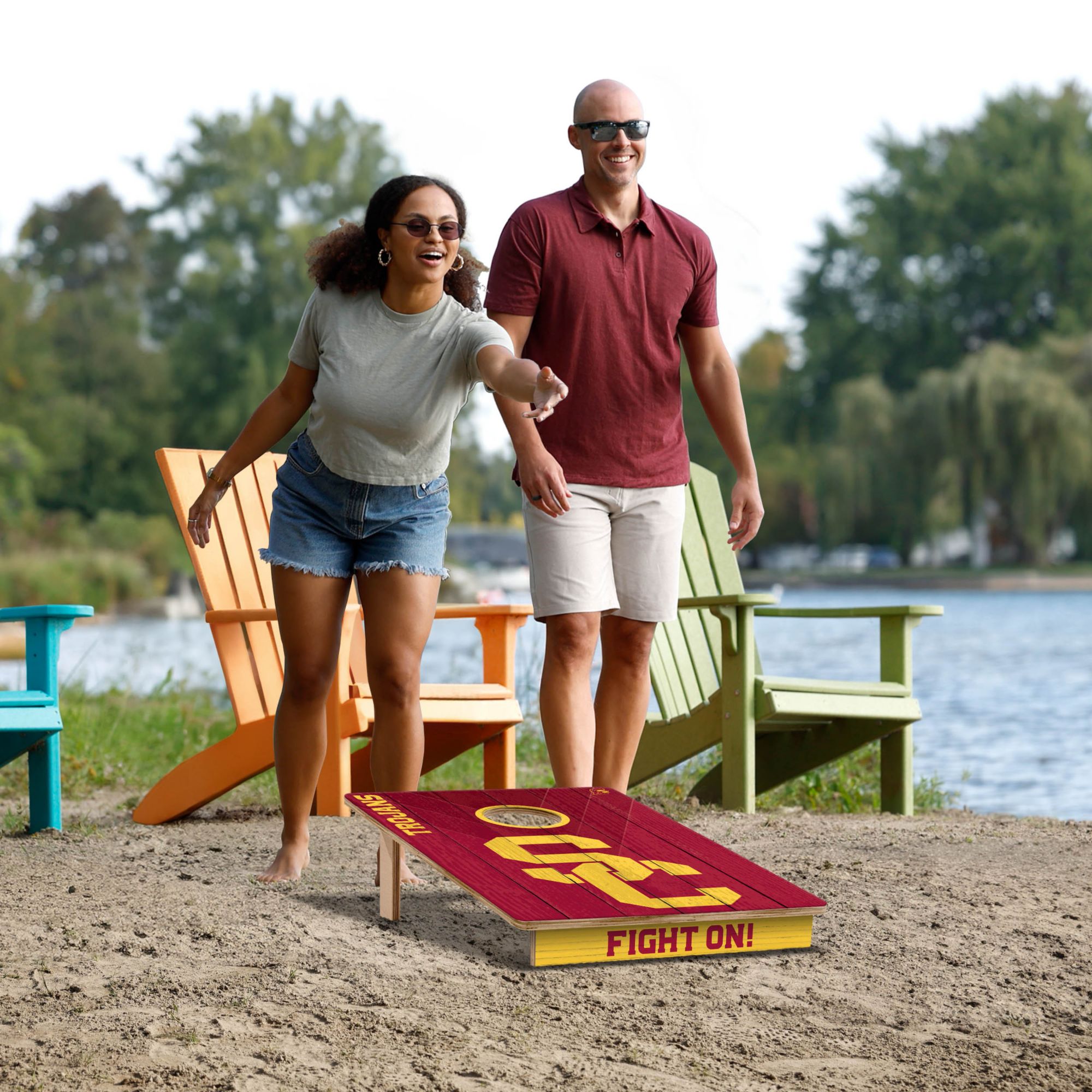 YouTheFan USC Trojans 2' x 3' Cornhole Boards product image