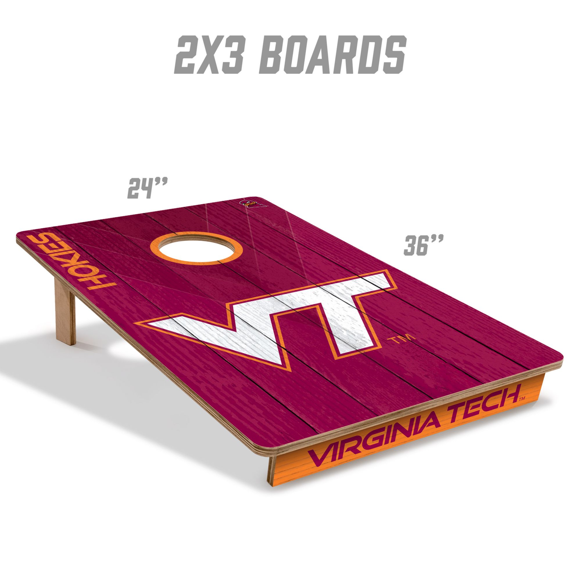 YouTheFan Virginia Tech Hokies 2' x 3' Cornhole Boards product image