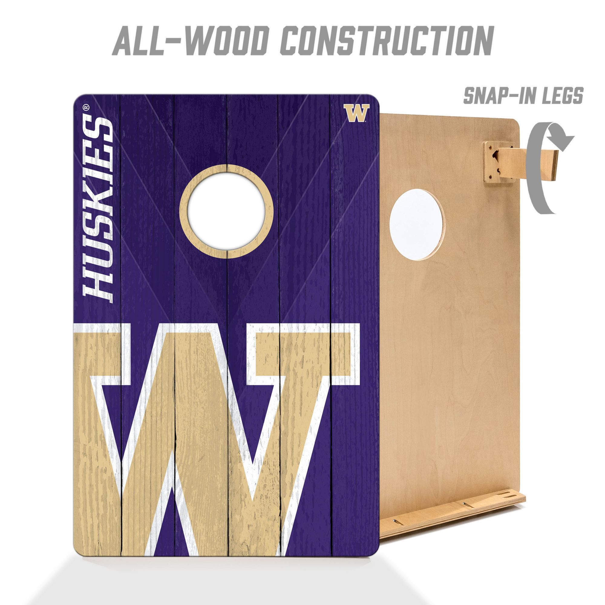 YouTheFan Washington Huskies 2' x 3' Cornhole Boards product image