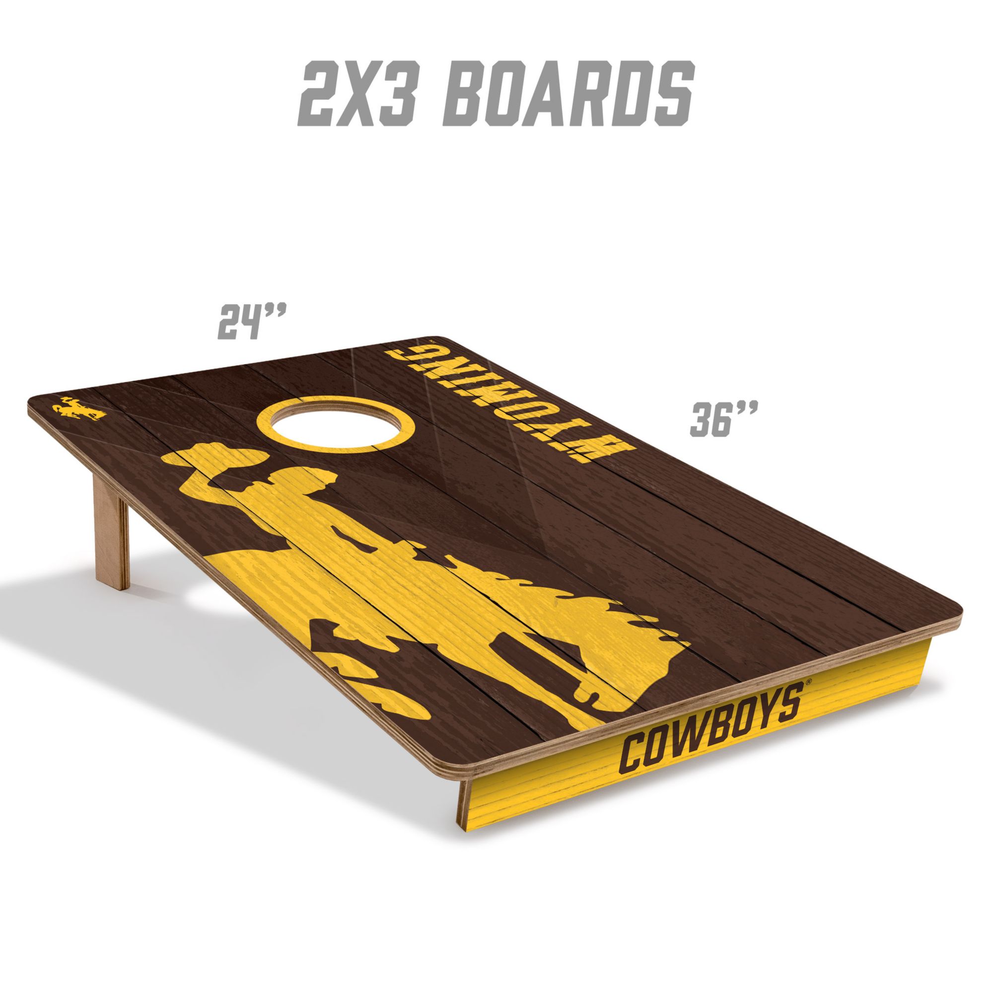 YouTheFan Wyoming Cowboys 2' x 3' Cornhole Boards product image