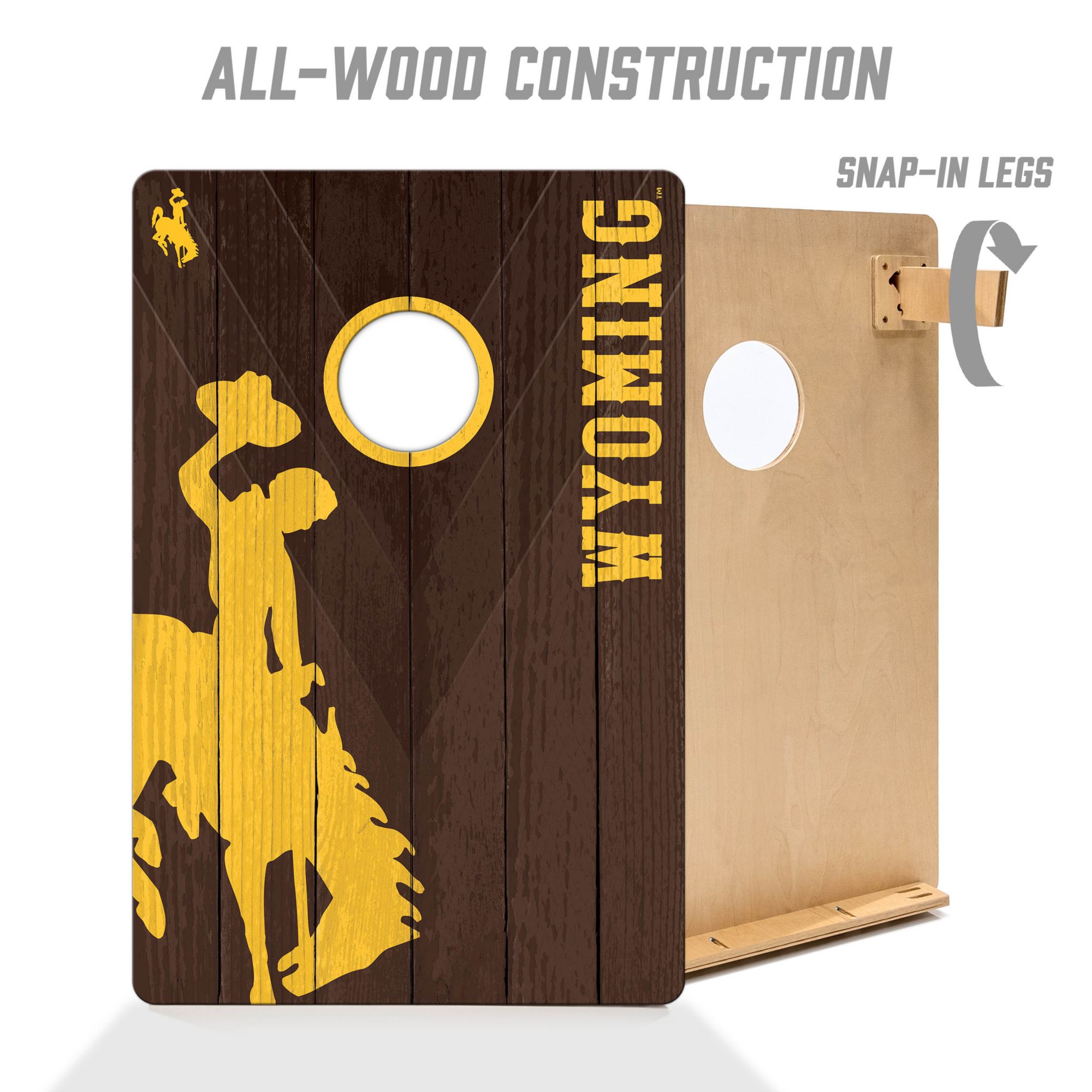 YouTheFan Wyoming Cowboys 2' x 3' Cornhole Boards product image