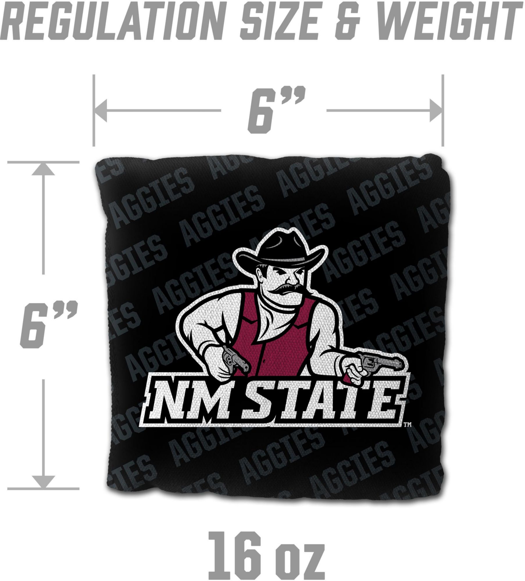 YouTheFan New Mexico State Aggies Black 4-Pack Cornhole Bean Bag Set product image