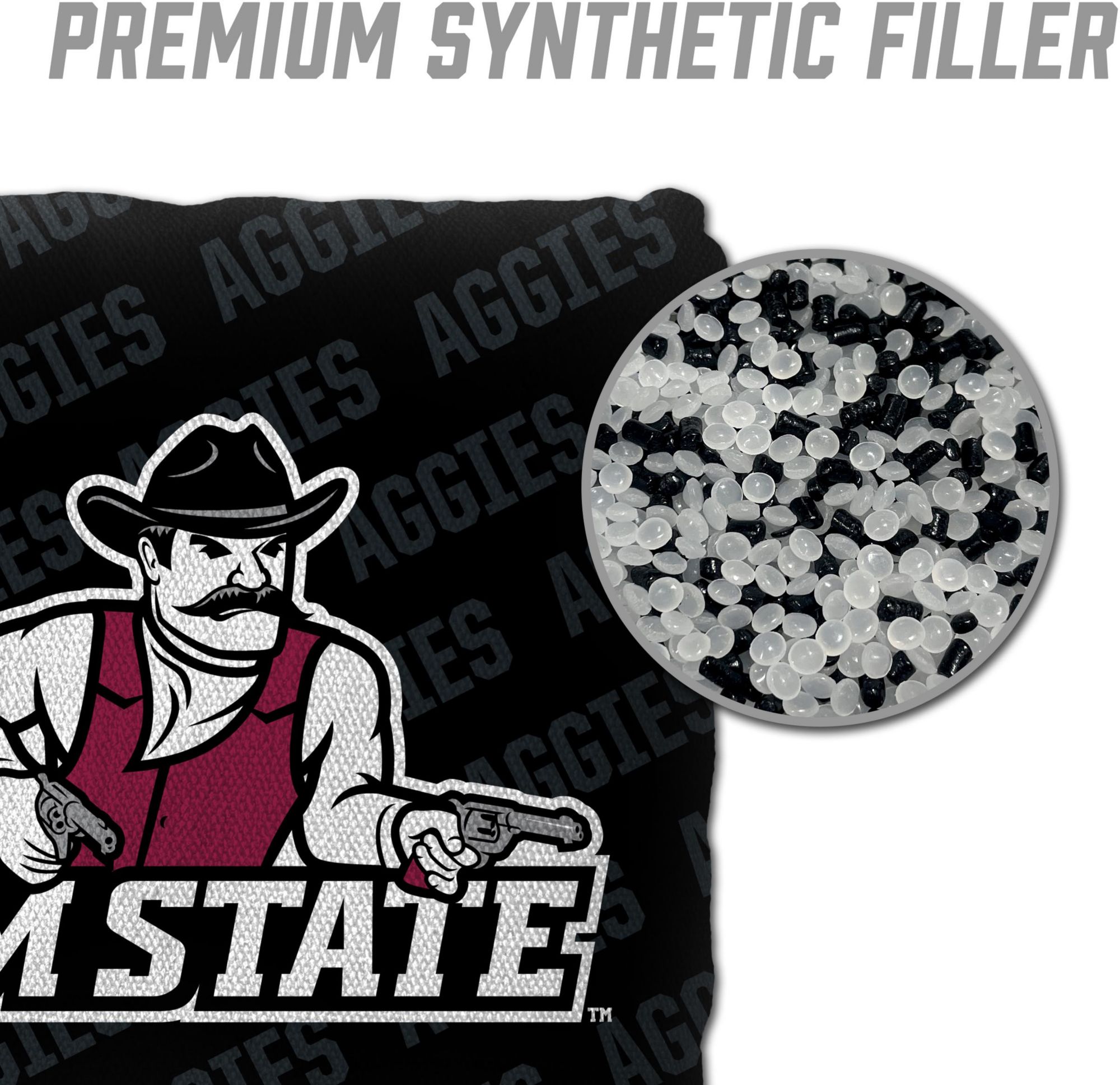 YouTheFan New Mexico State Aggies Black 4-Pack Cornhole Bean Bag Set product image