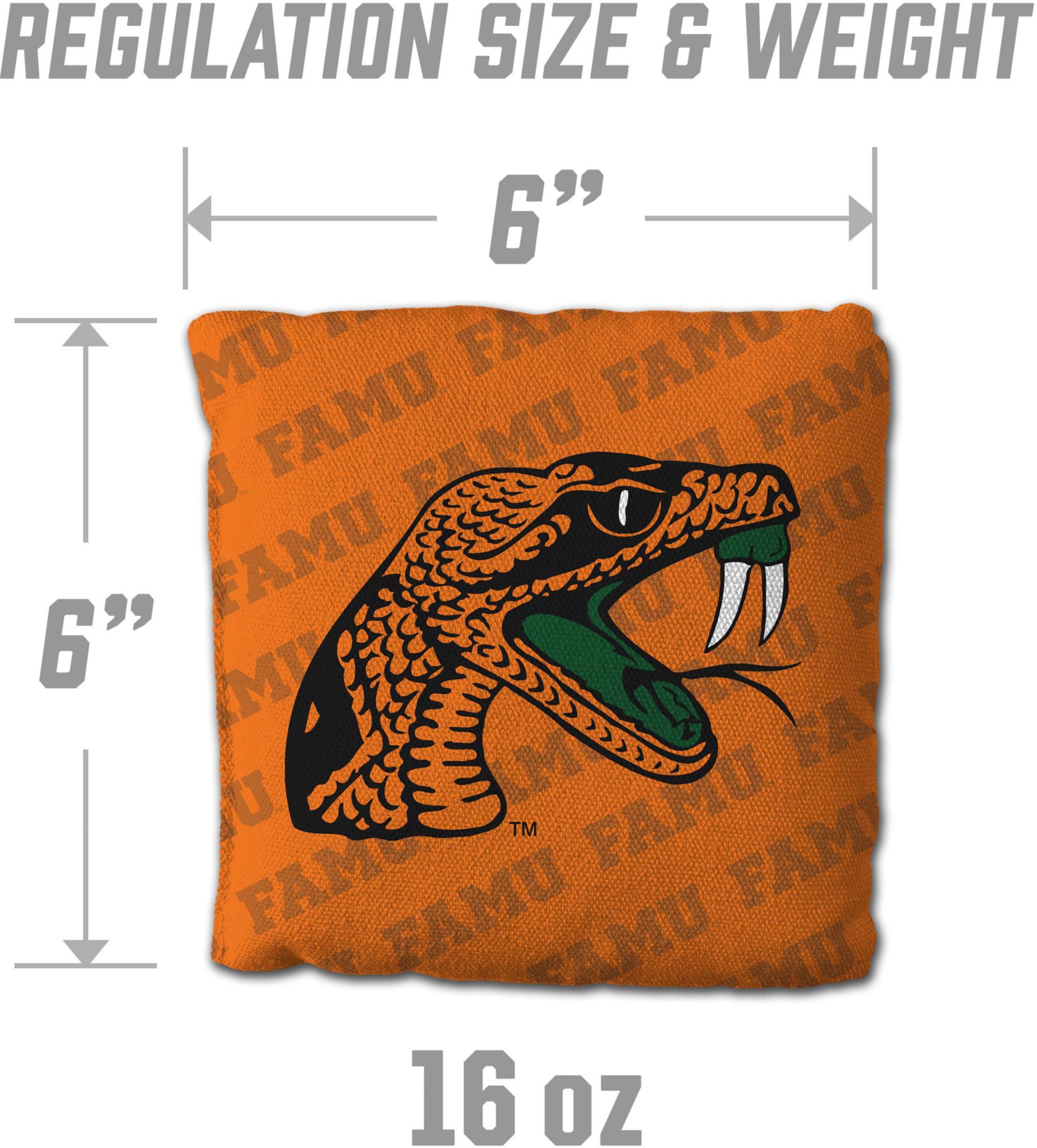 YouTheFan Florida A&M Rattlers Orange 4-Pack Cornhole Bean Bag Set product image