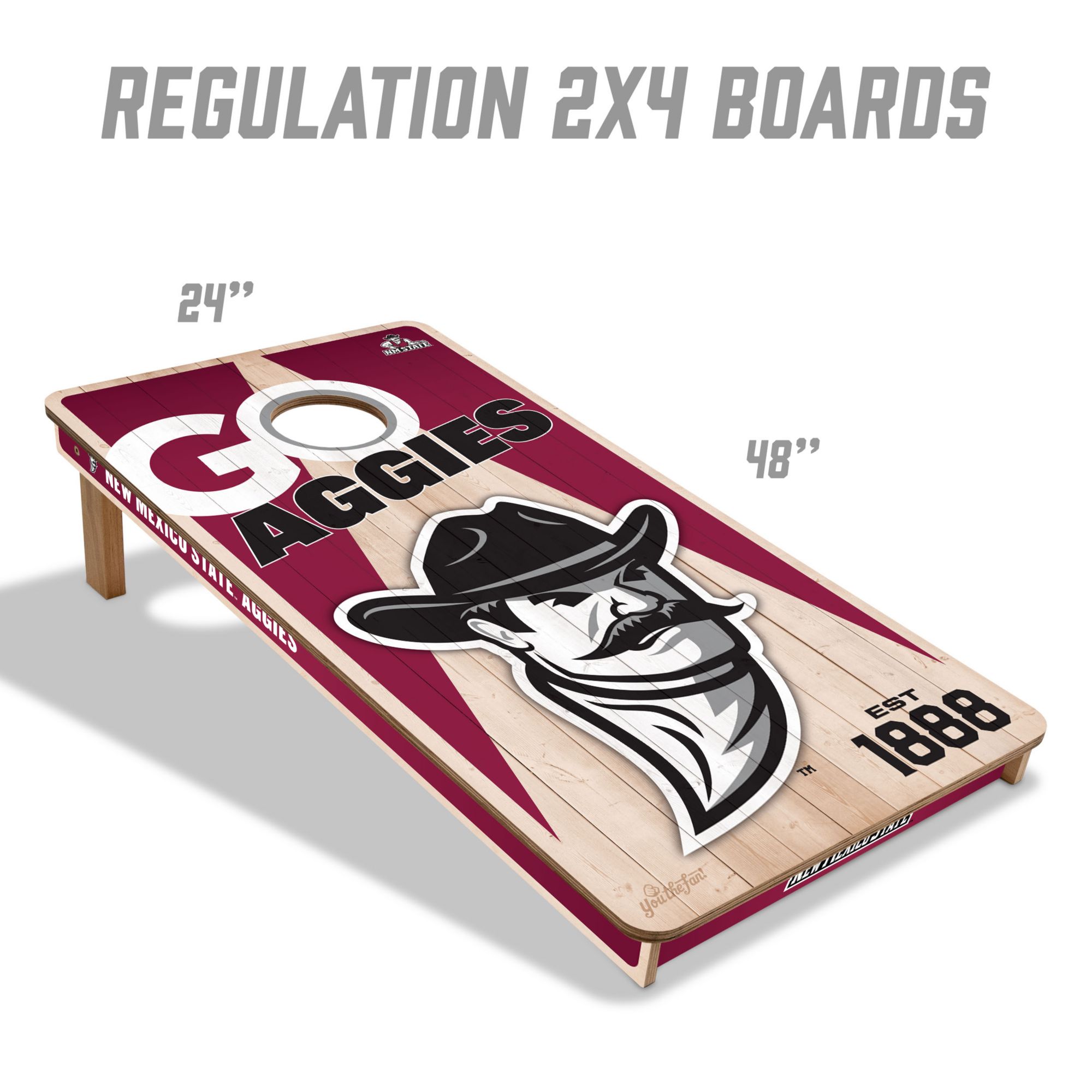 YouTheFan New Mexico State Aggies 2' x 4' Cornhole Boards product image