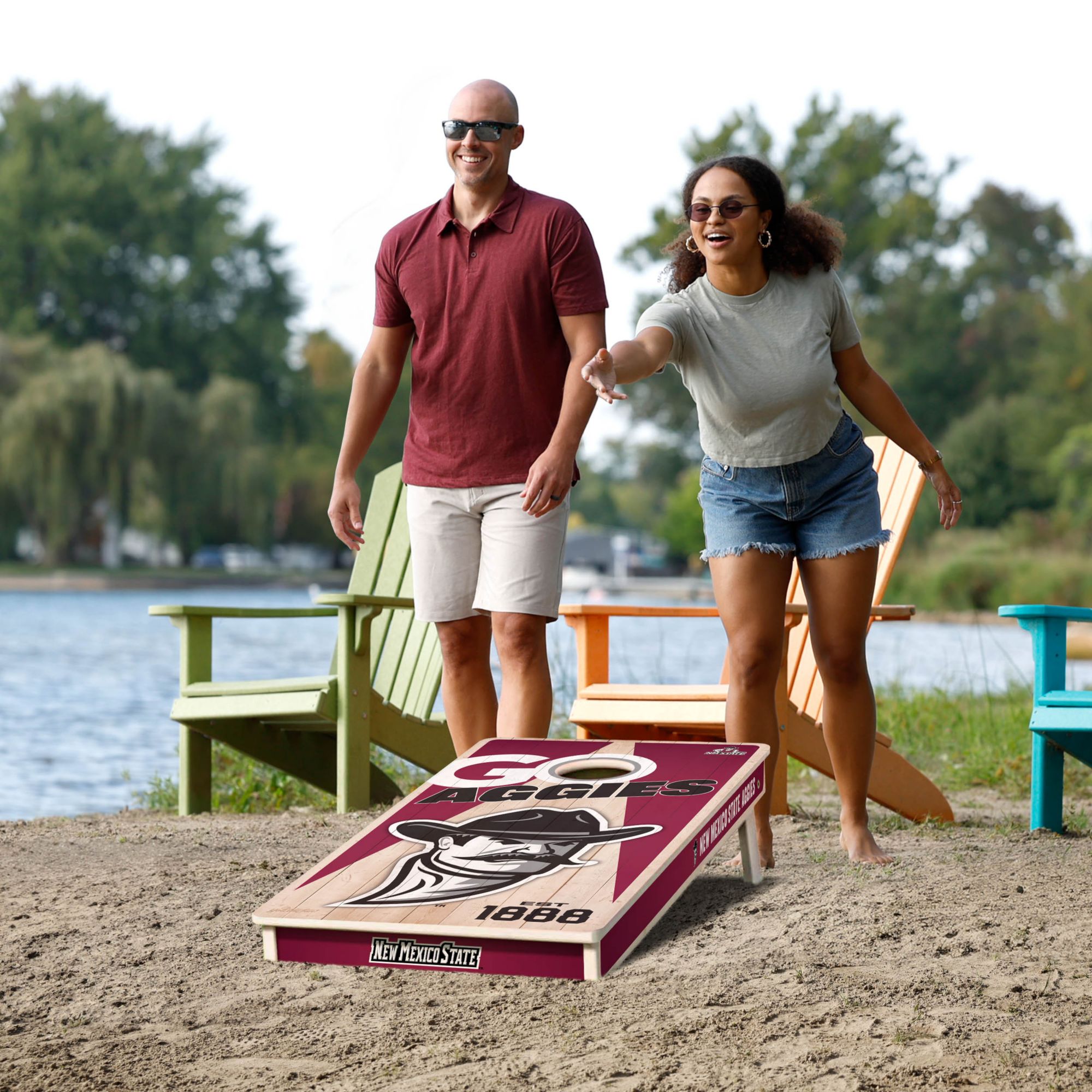 YouTheFan New Mexico State Aggies 2' x 4' Cornhole Boards product image
