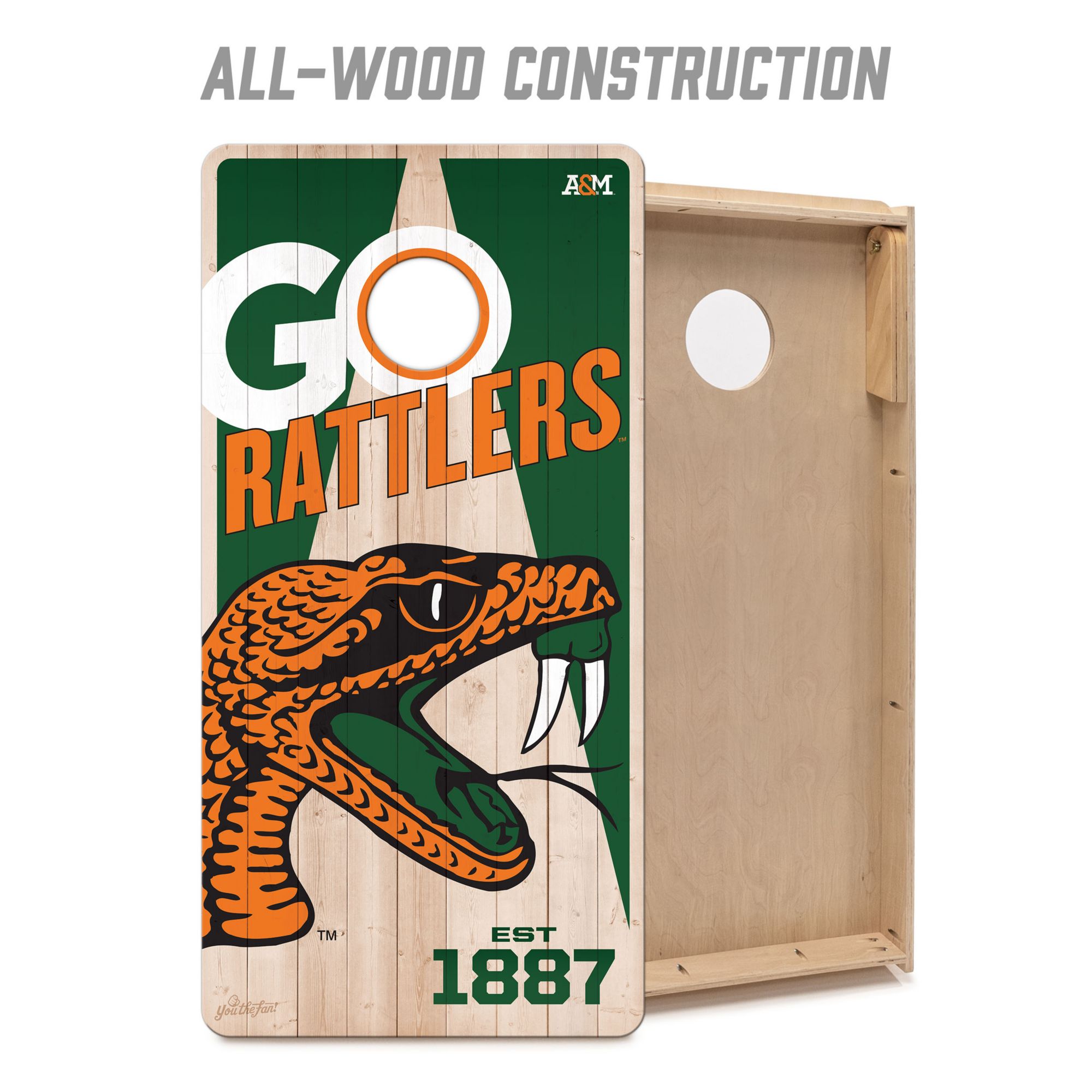 YouTheFan Florida A&M Rattlers 2' x 4' Cornhole Boards product image