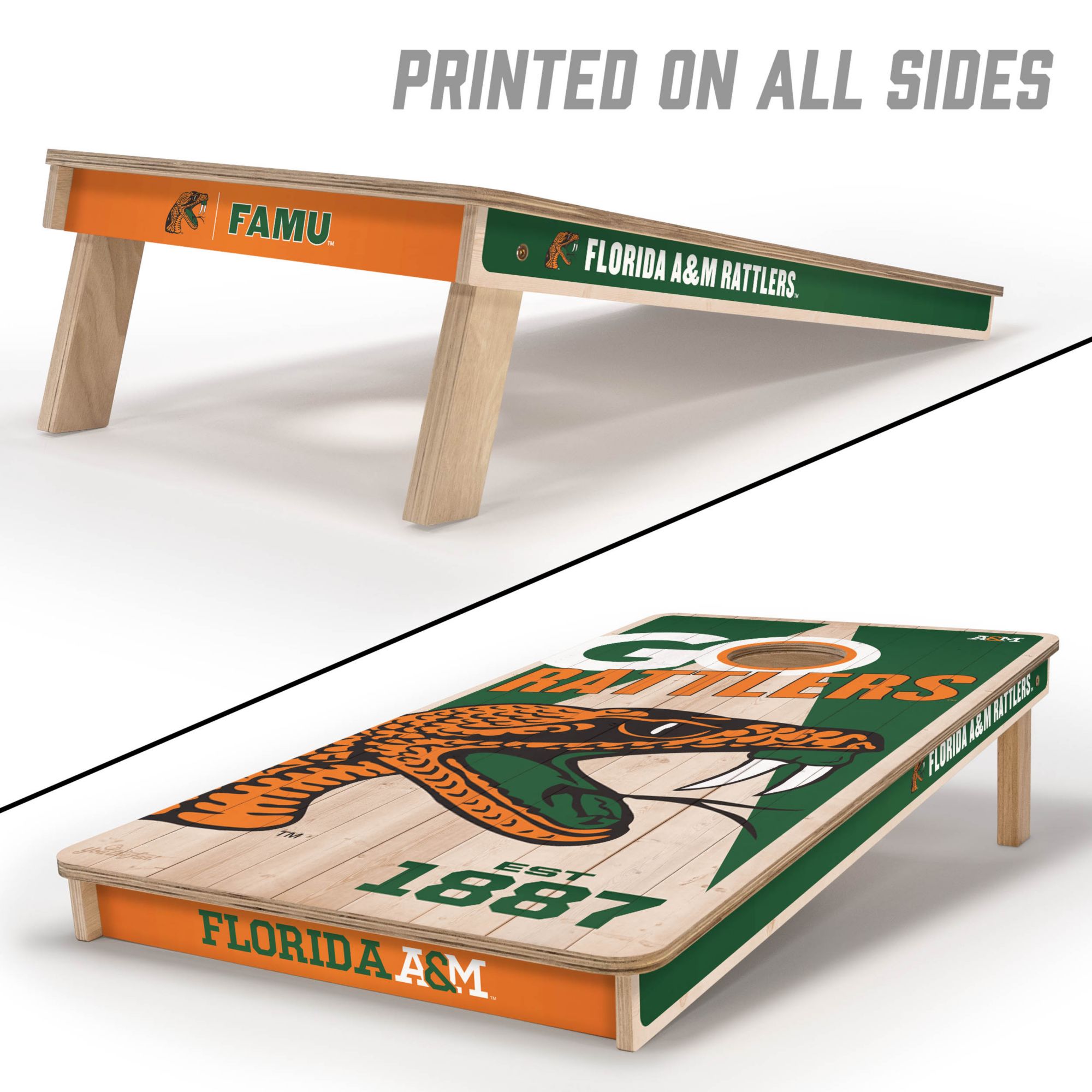 YouTheFan Florida A&M Rattlers 2' x 4' Cornhole Boards product image