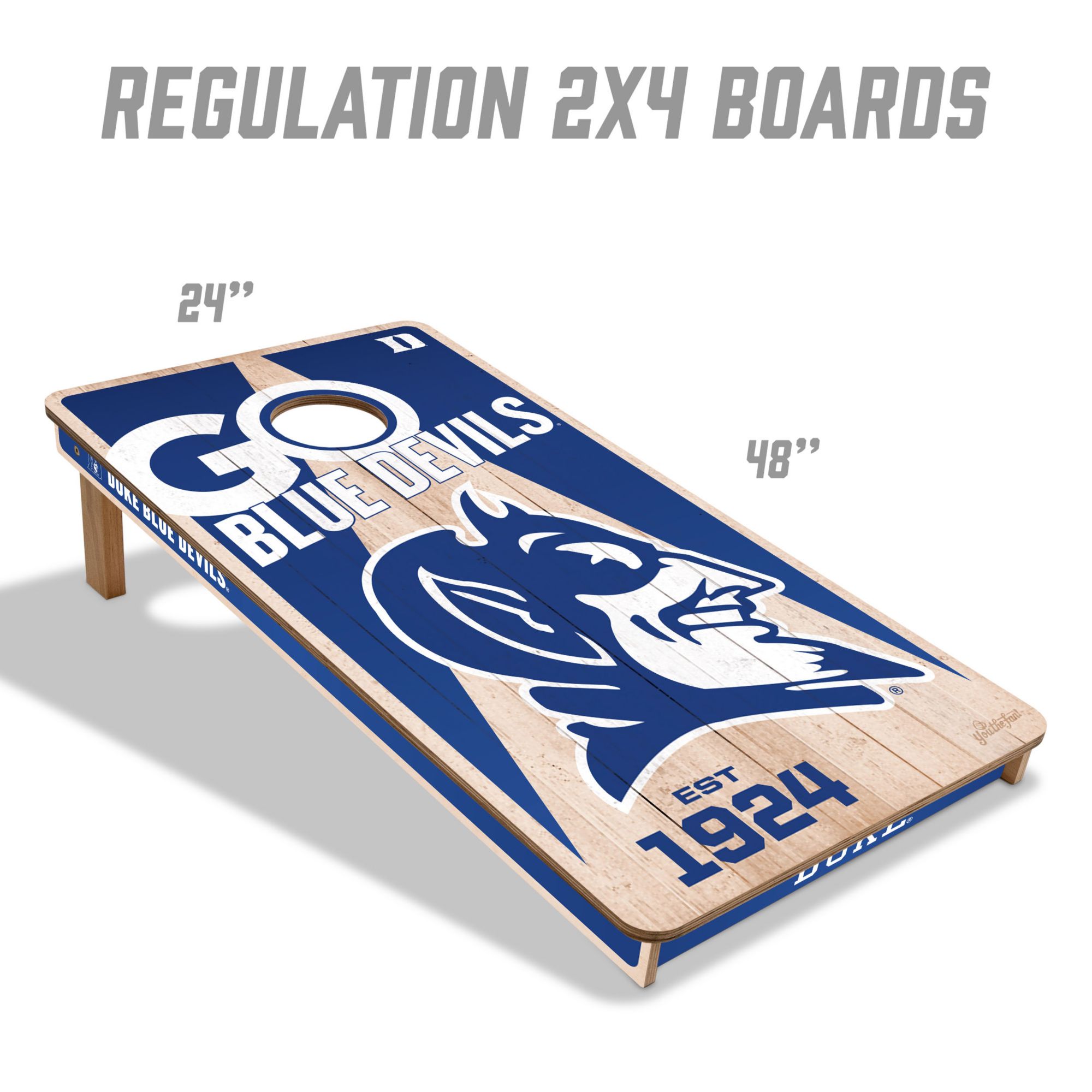 YouTheFan Duke Blue Devils 2' x 4' Cornhole Boards product image