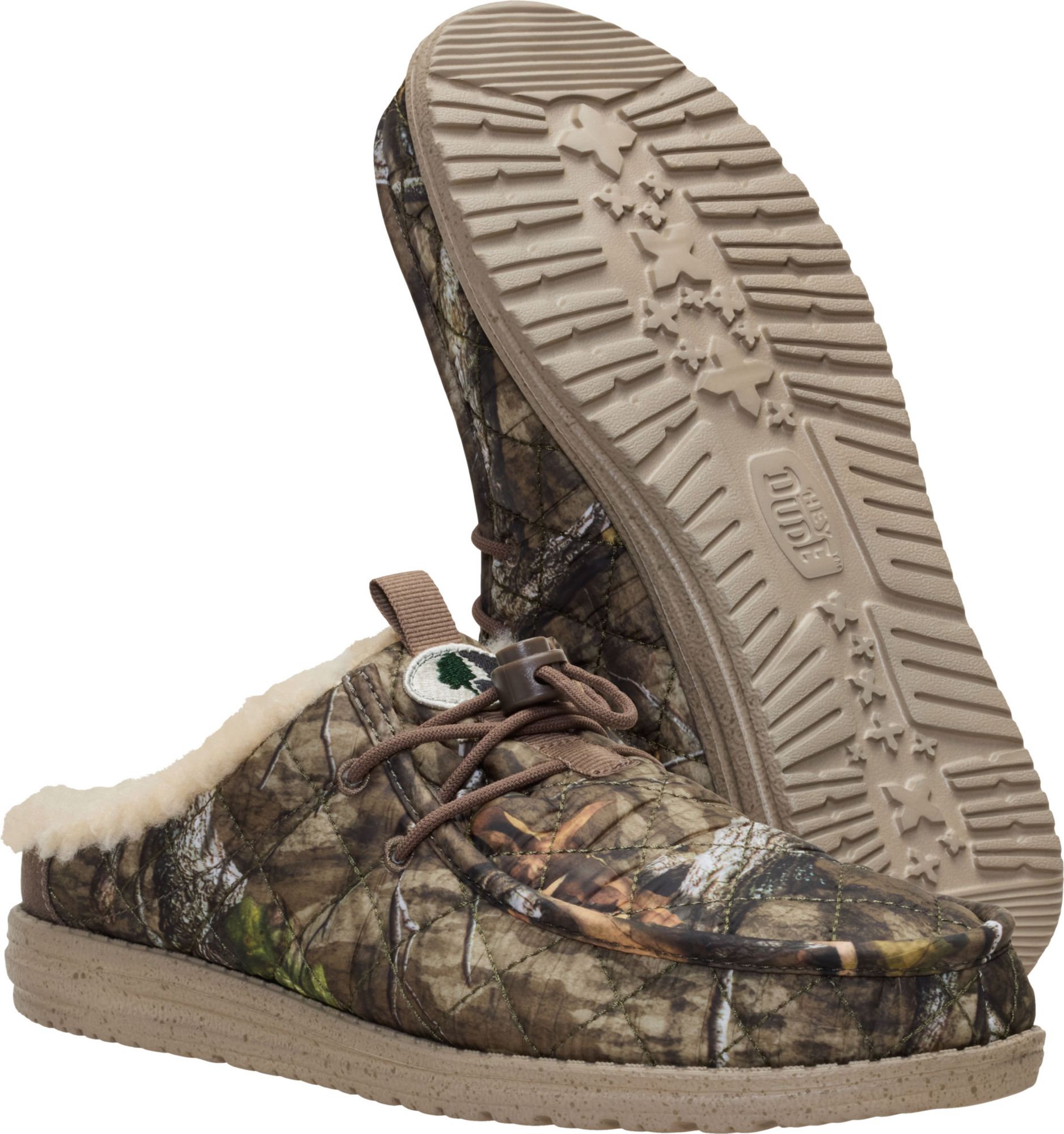 Hey Dude Men's Mossy Oak Country Roots Wally Camp Slip Shoes product image