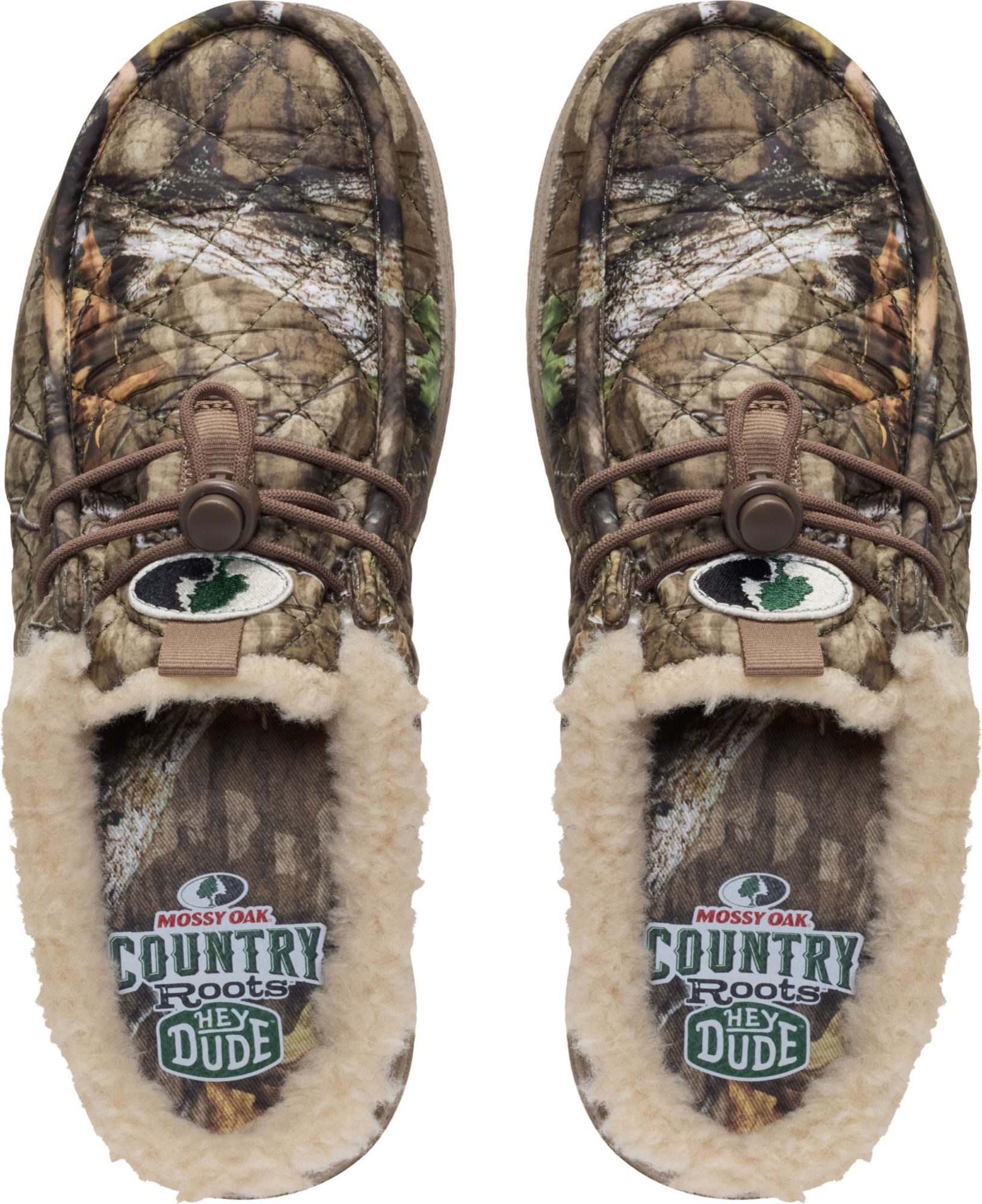 Hey Dude Men's Mossy Oak Country Roots Wally Camp Slip Shoes product image