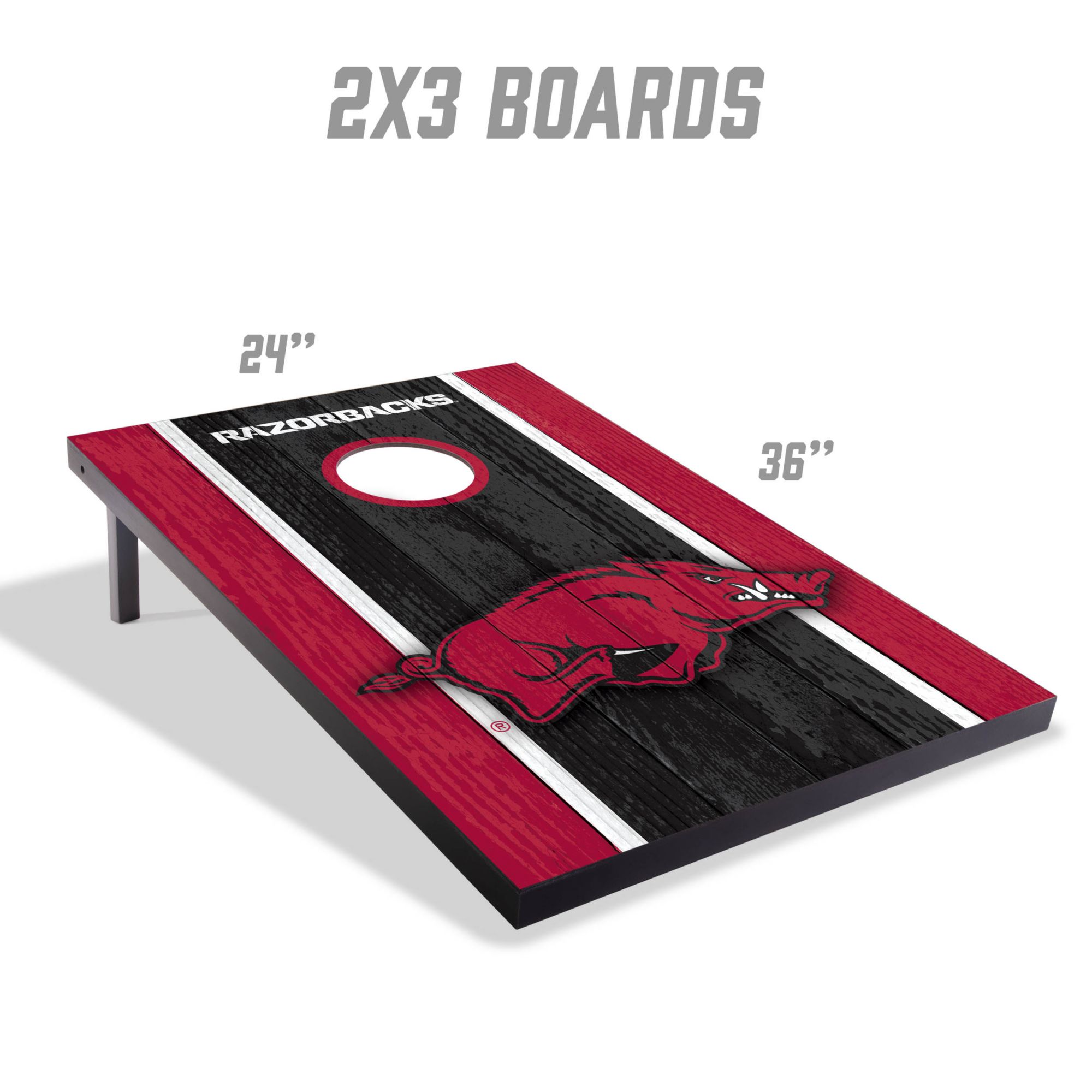 YouTheFan Arkansas Razorbacks 2' x 3' MDF Cornhole Boards product image