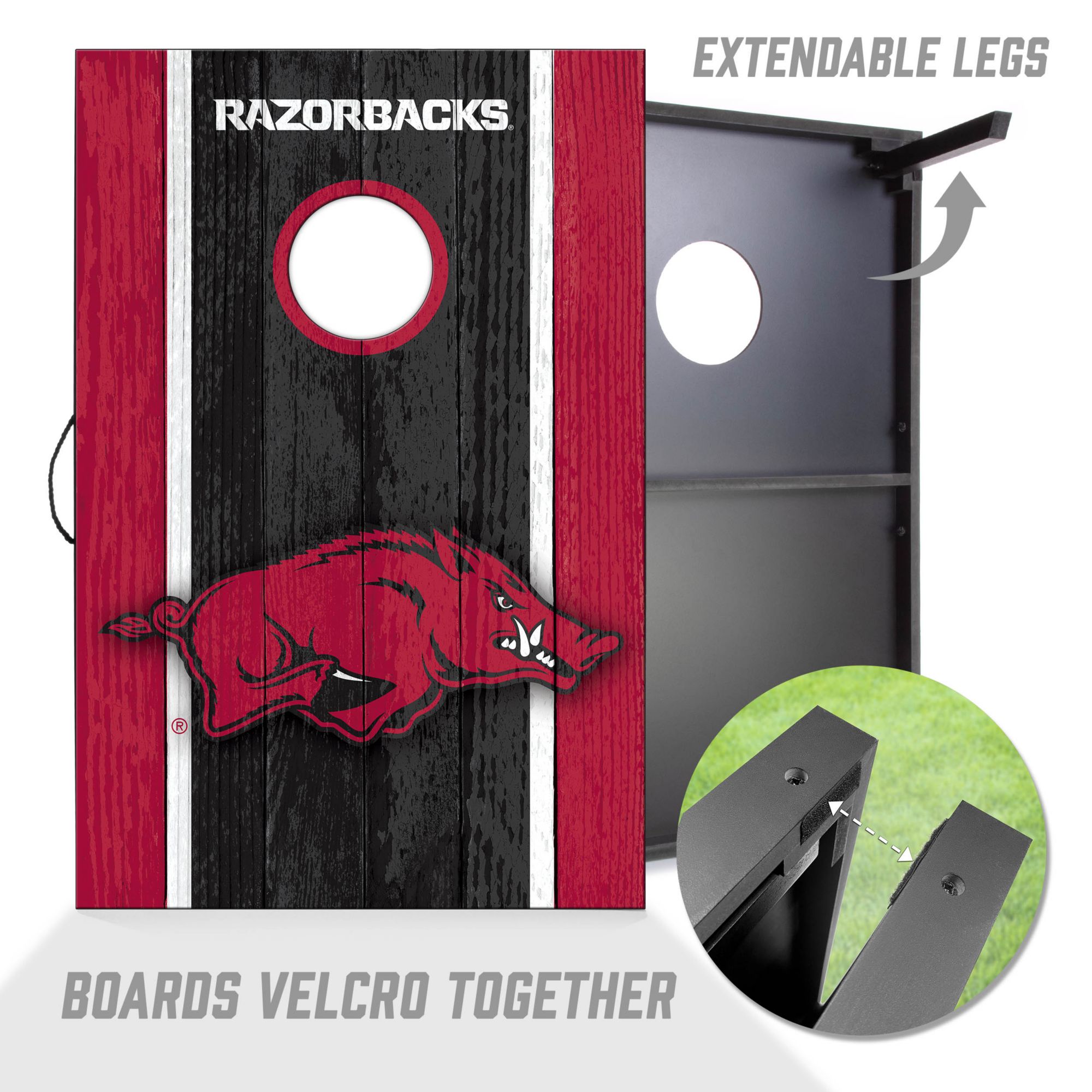 YouTheFan Arkansas Razorbacks 2' x 3' MDF Cornhole Boards product image
