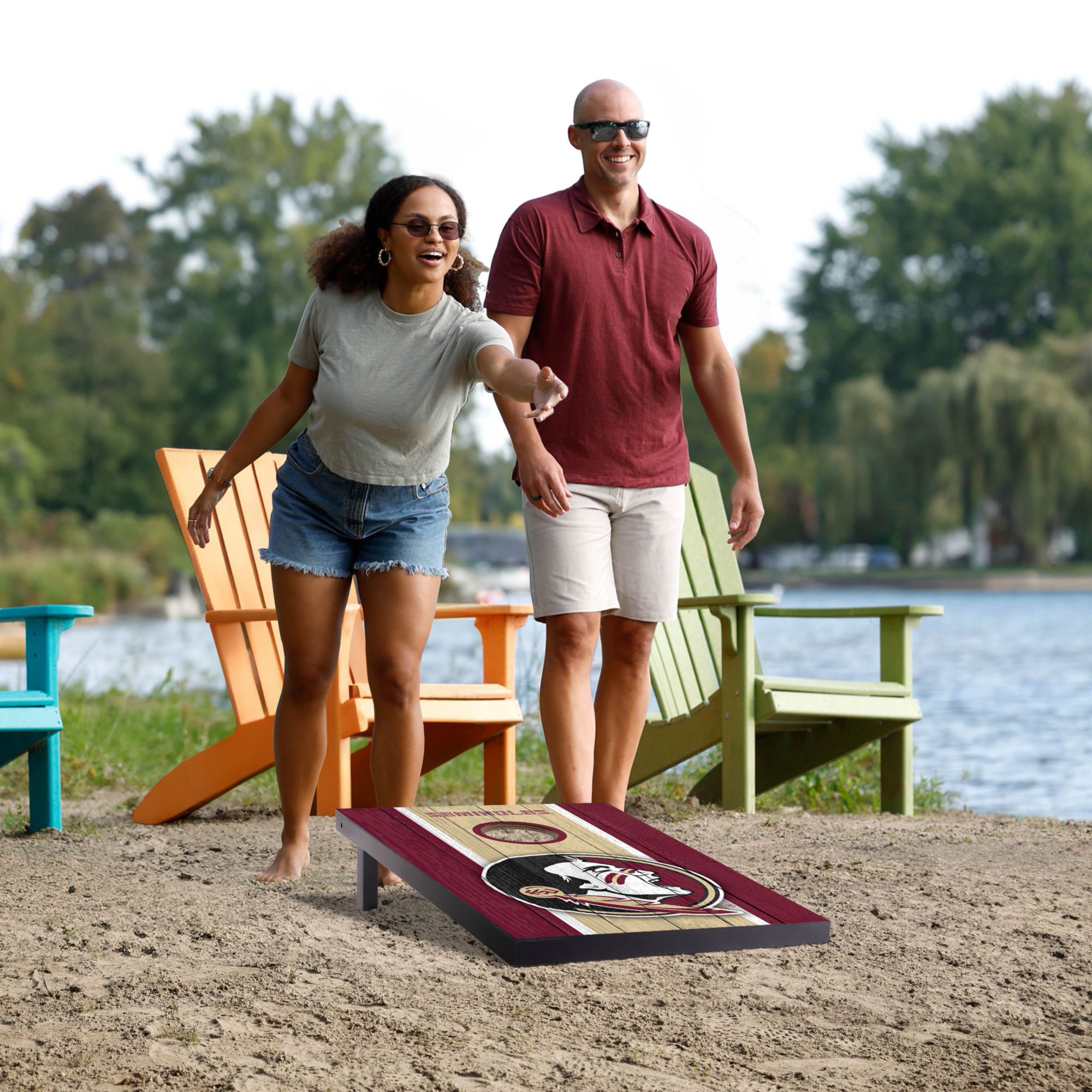 YouTheFan Florida State Seminoles 2' x 3' MDF Cornhole Boards product image