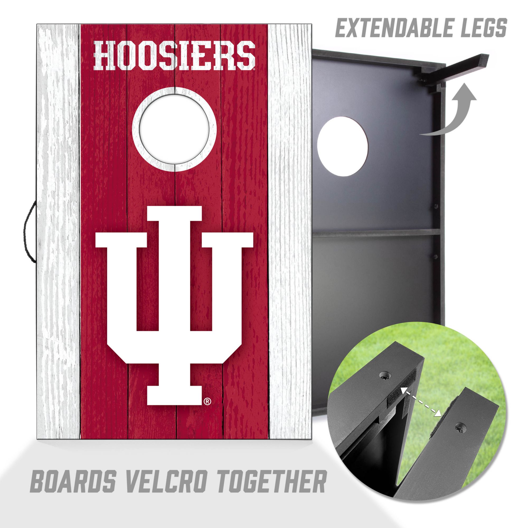 YouTheFan Indiana Hoosiers 2' x 3' MDF Cornhole Boards product image