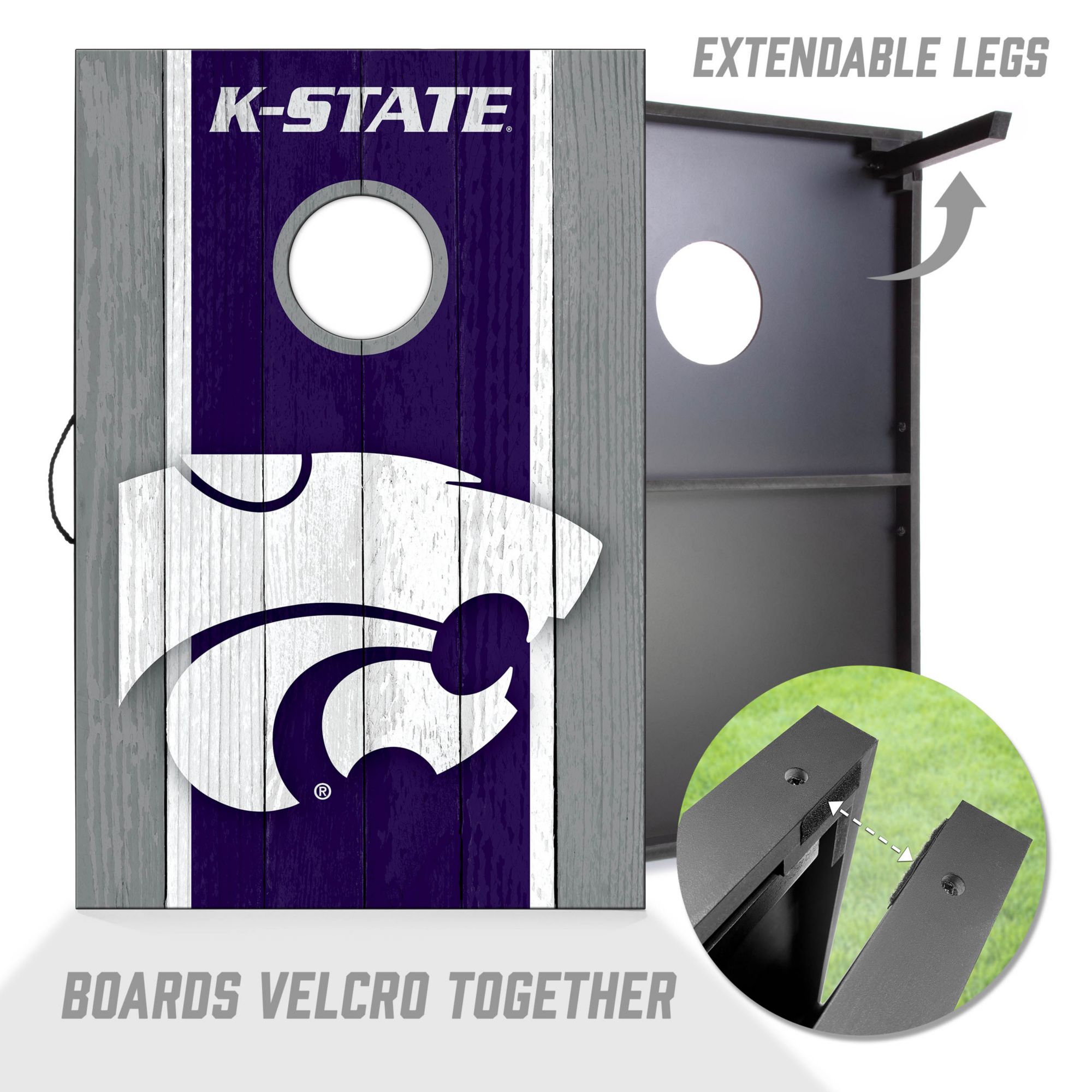 YouTheFan Kansas State Wildcats 2' x 3' MDF Cornhole Boards product image