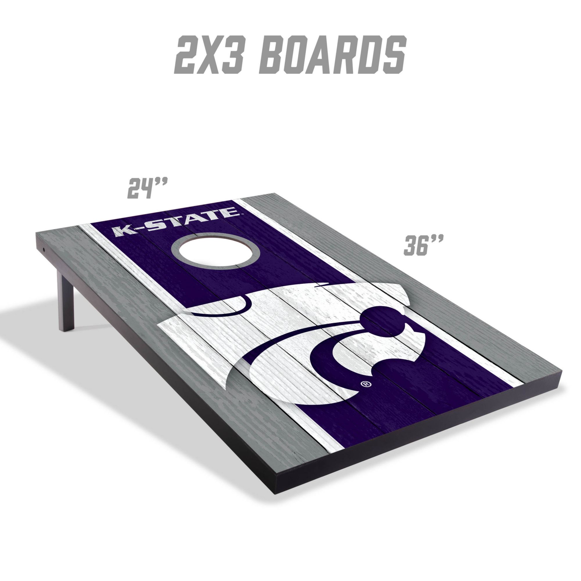 YouTheFan Kansas State Wildcats 2' x 3' MDF Cornhole Boards product image