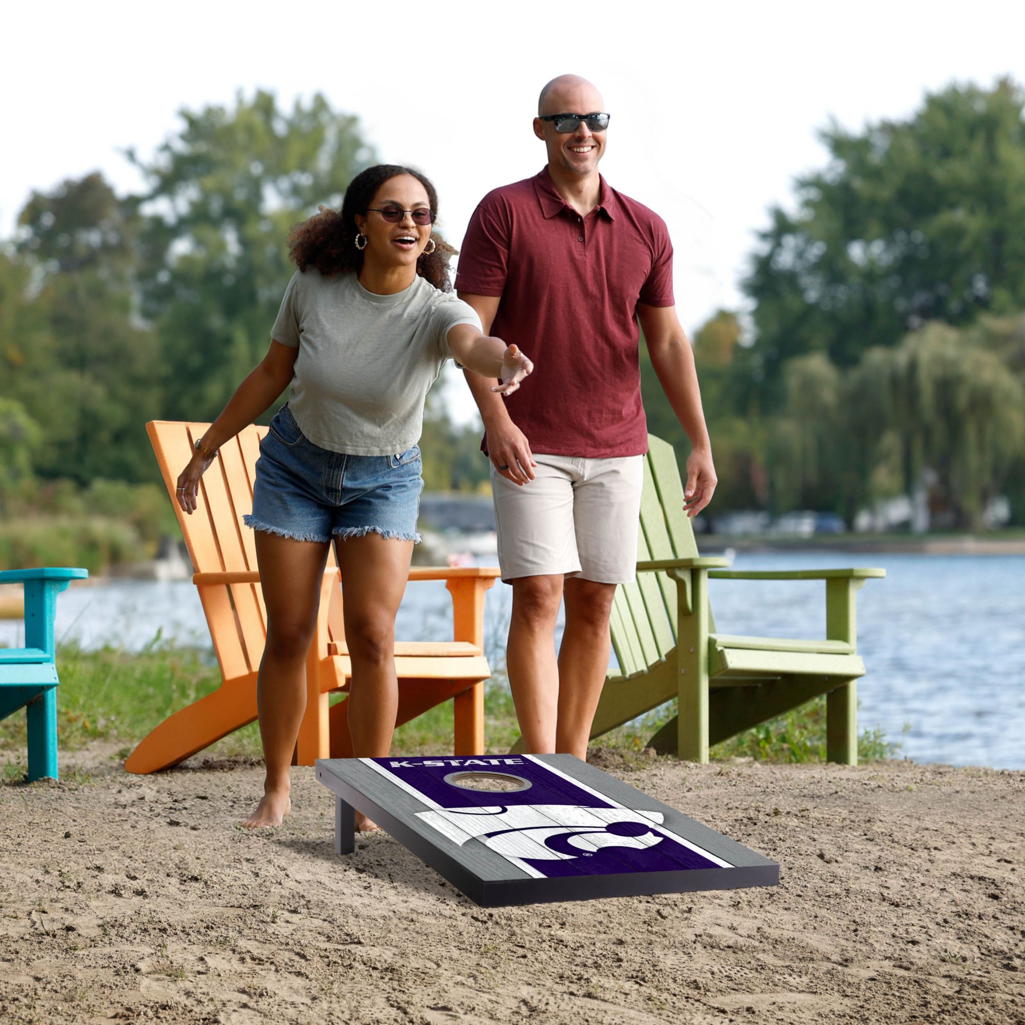YouTheFan Kansas State Wildcats 2' x 3' MDF Cornhole Boards product image