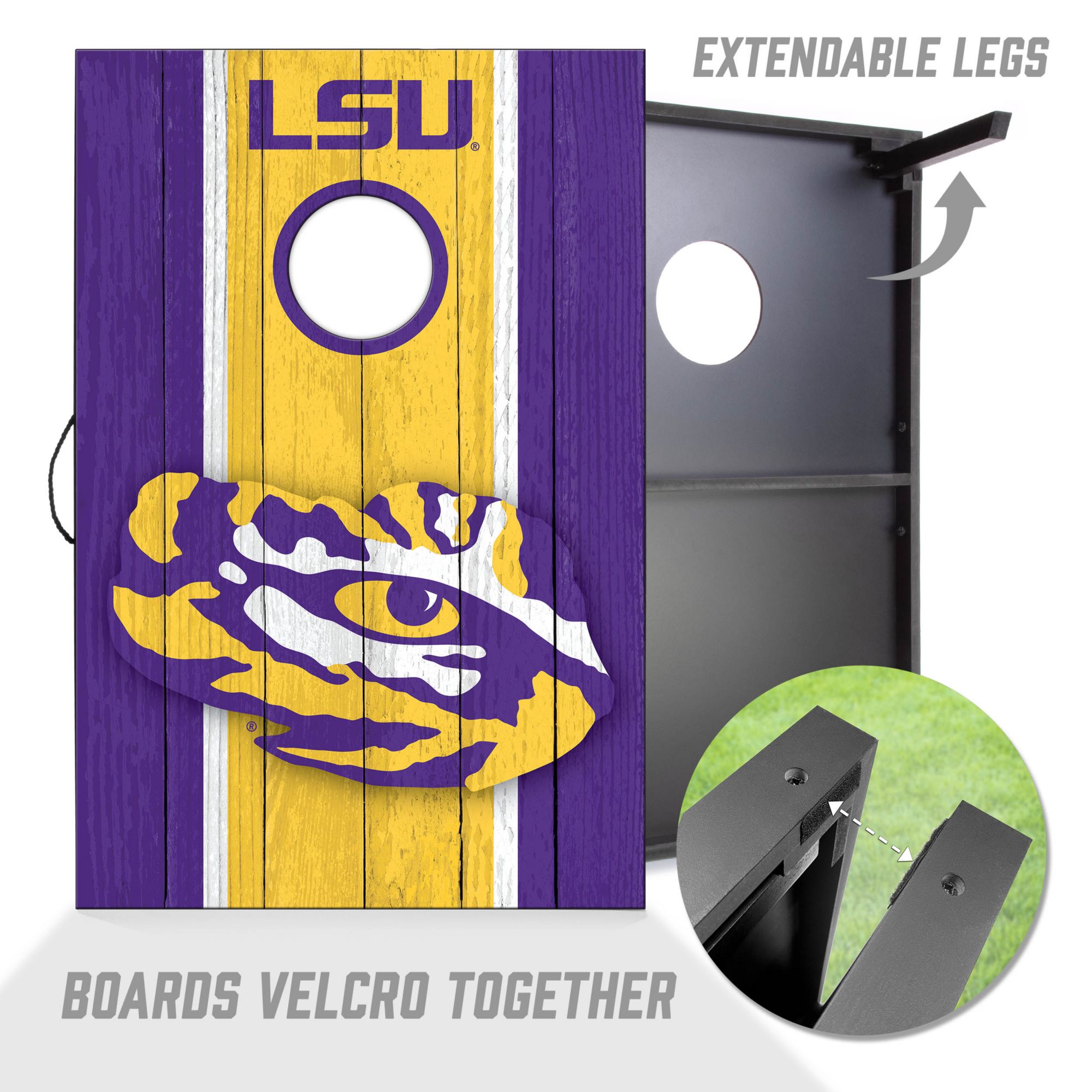 YouTheFan LSU Tigers 2' x 3' MDF Cornhole Boards product image