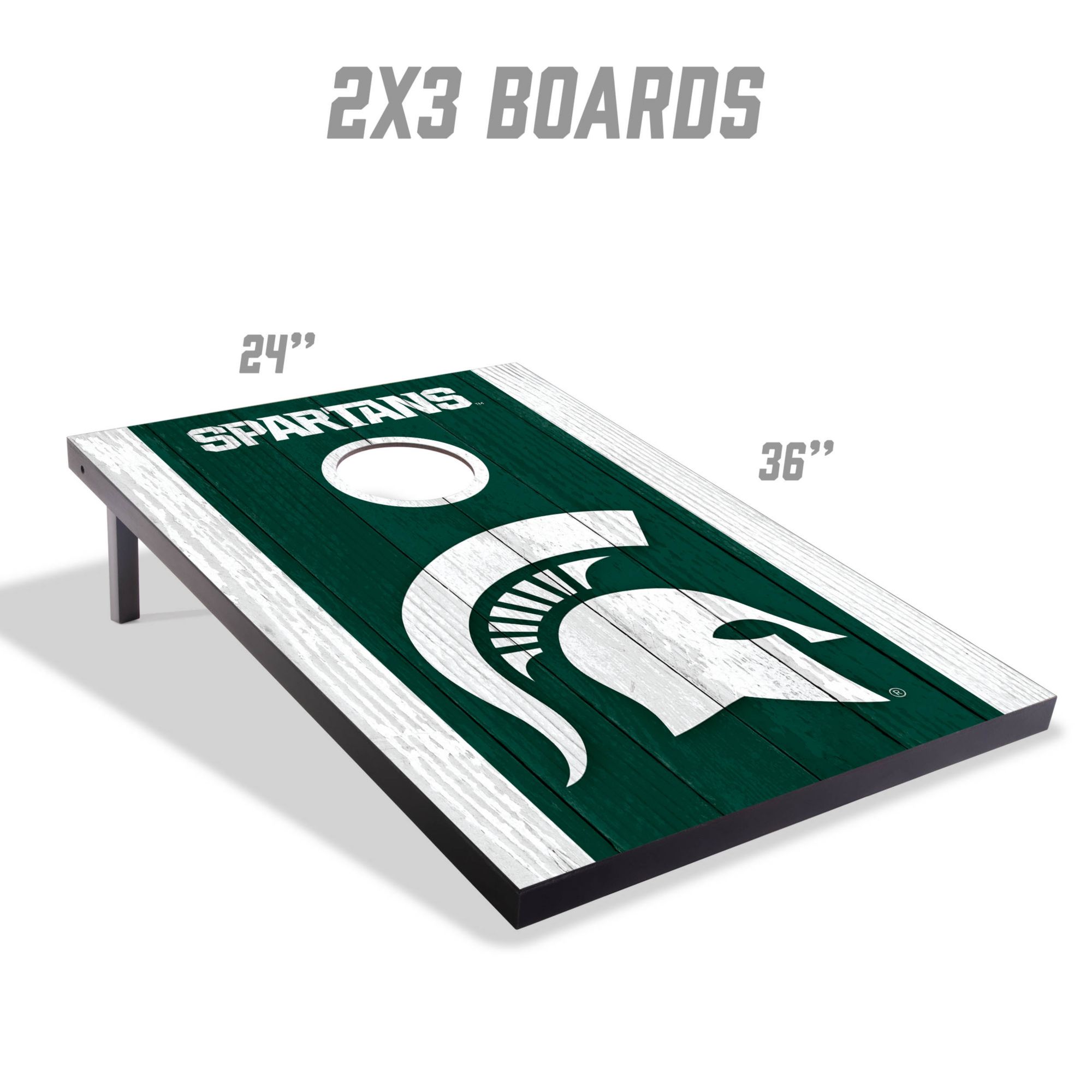 YouTheFan Michigan State Spartans 2' x 3' MDF Cornhole Boards product image
