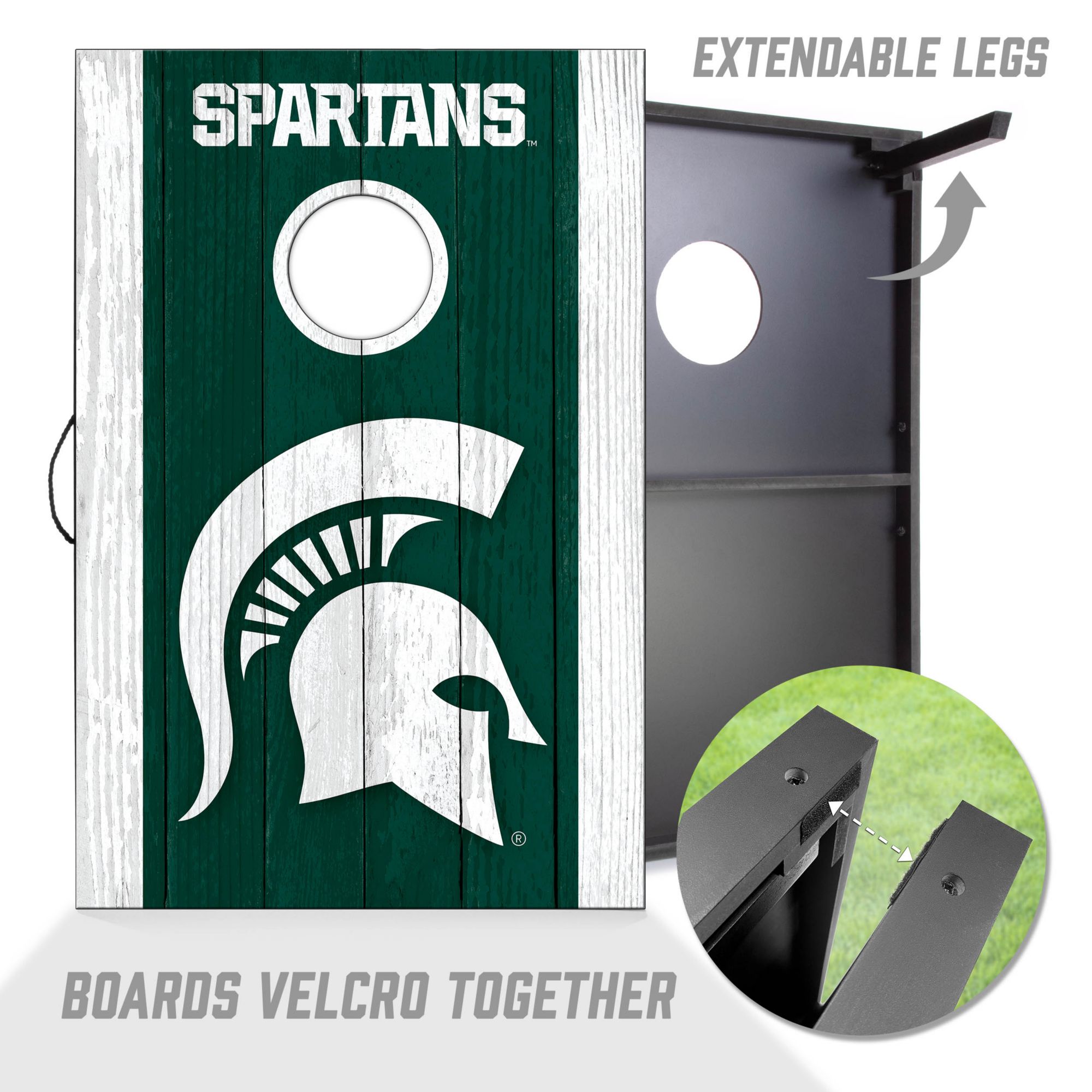 YouTheFan Michigan State Spartans 2' x 3' MDF Cornhole Boards product image