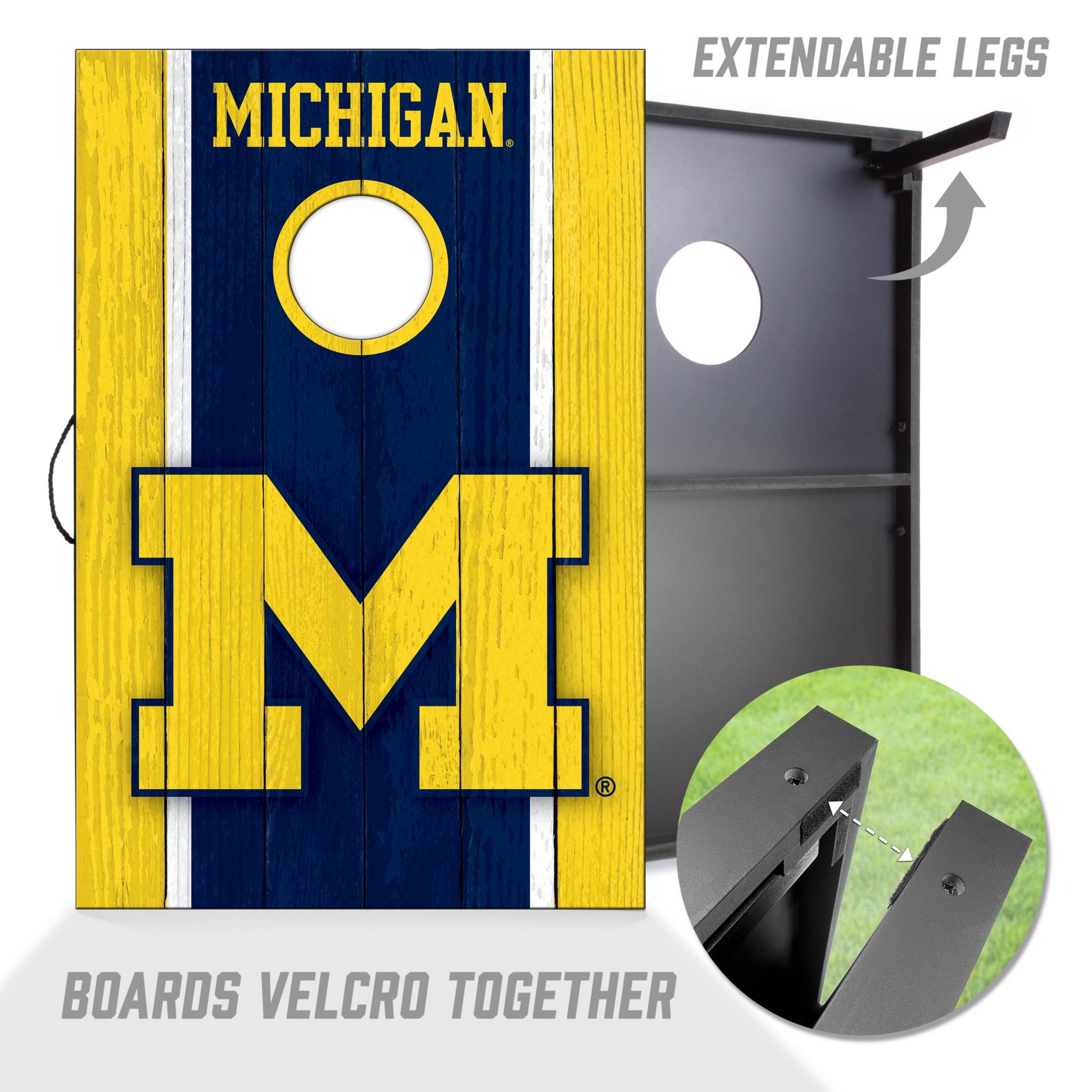 YouTheFan Michigan Wolverines 2' x 3' MDF Cornhole Boards product image