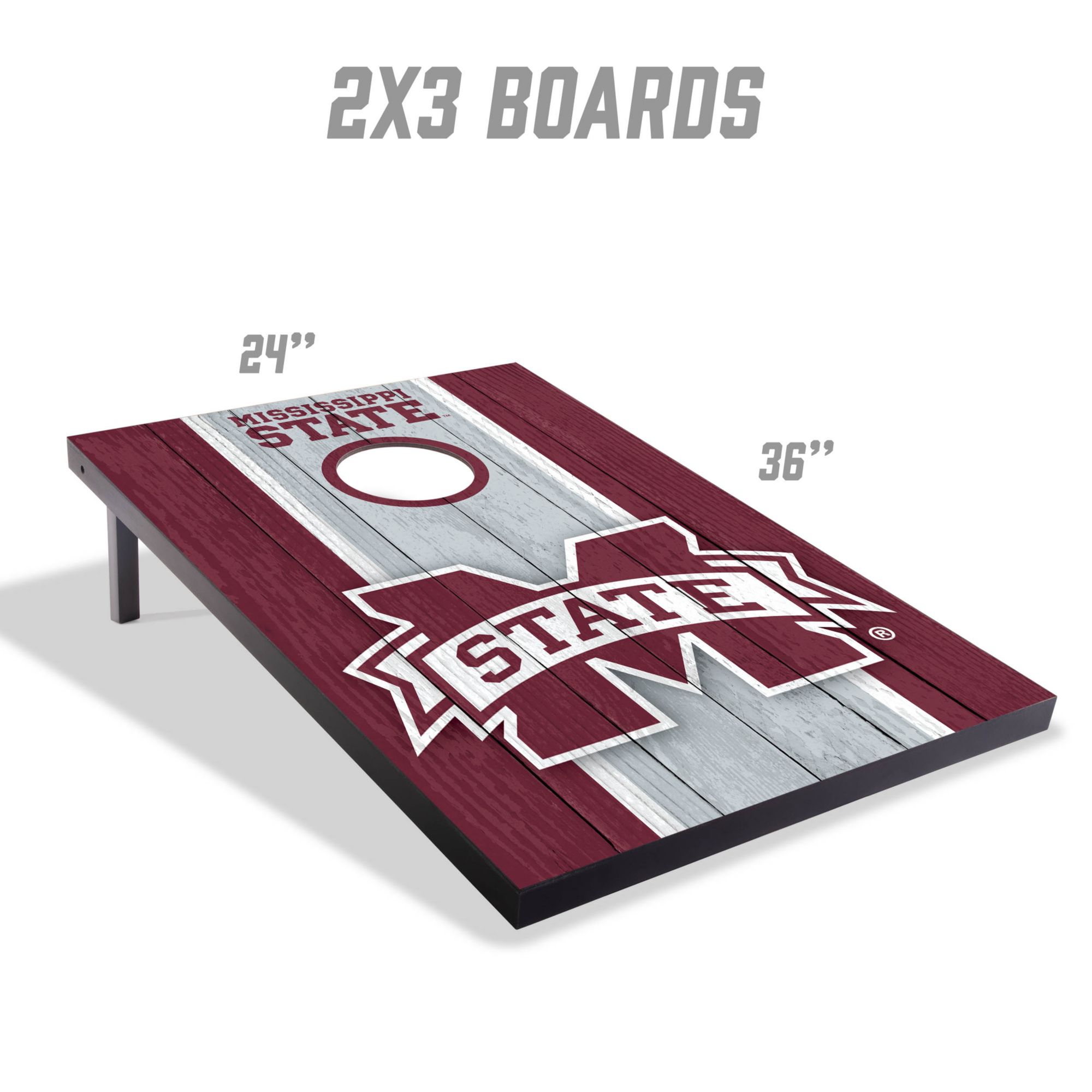 YouTheFan Mississippi State Bulldogs 2' x 3' MDF Cornhole Boards product image