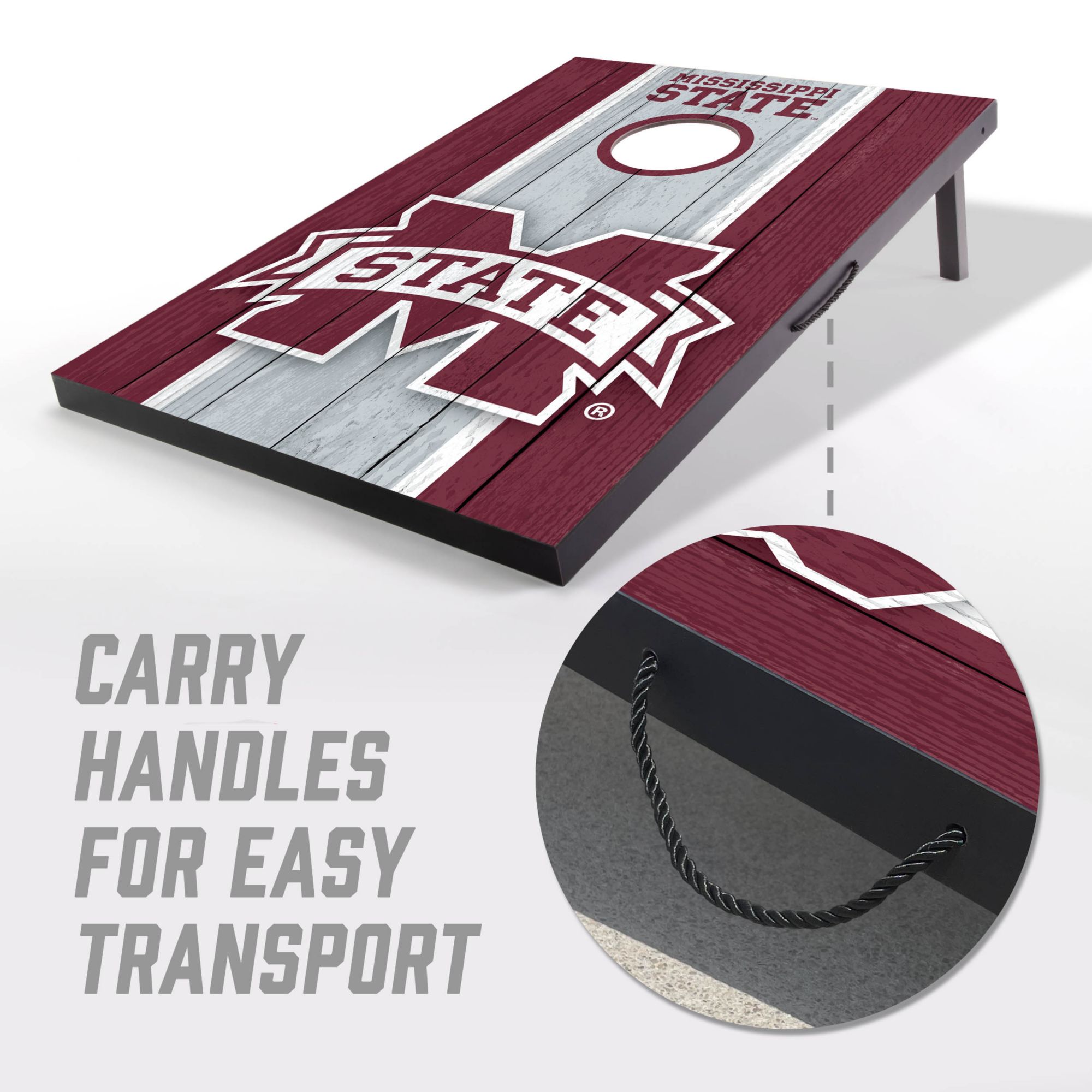 YouTheFan Mississippi State Bulldogs 2' x 3' MDF Cornhole Boards product image