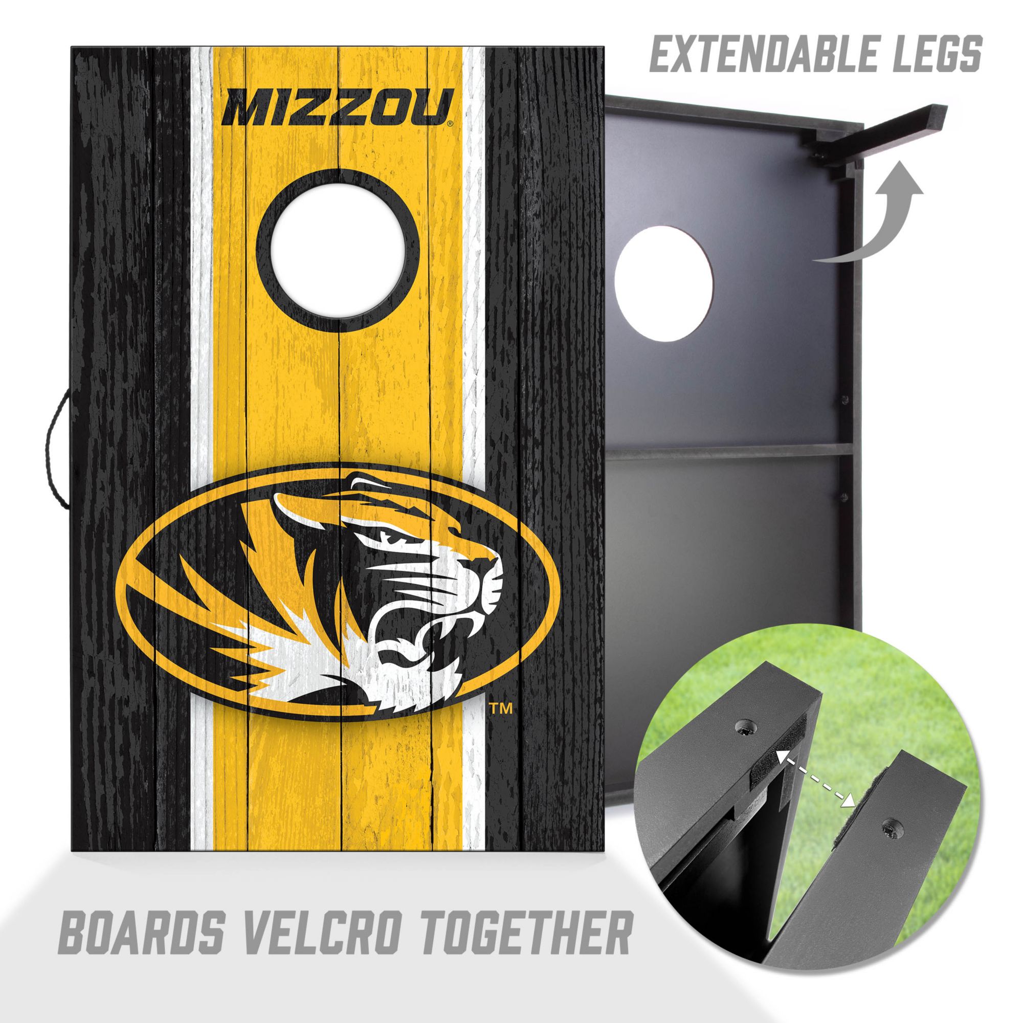 YouTheFan Missouri Tigers 2' x 3' MDF Cornhole Boards product image