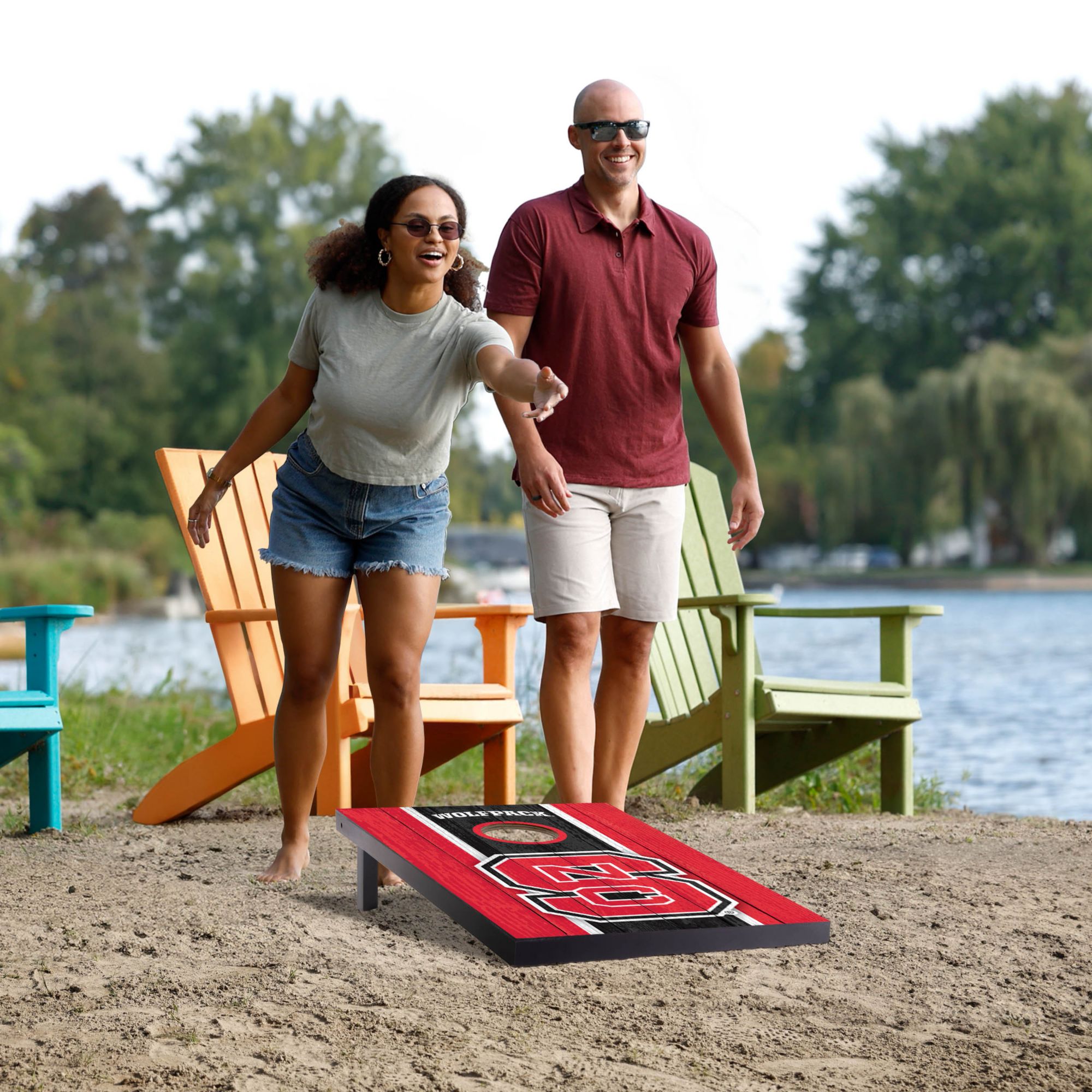 YouTheFan North Carolina State Wolfpack 2' x 3' MDF Cornhole Boards product image