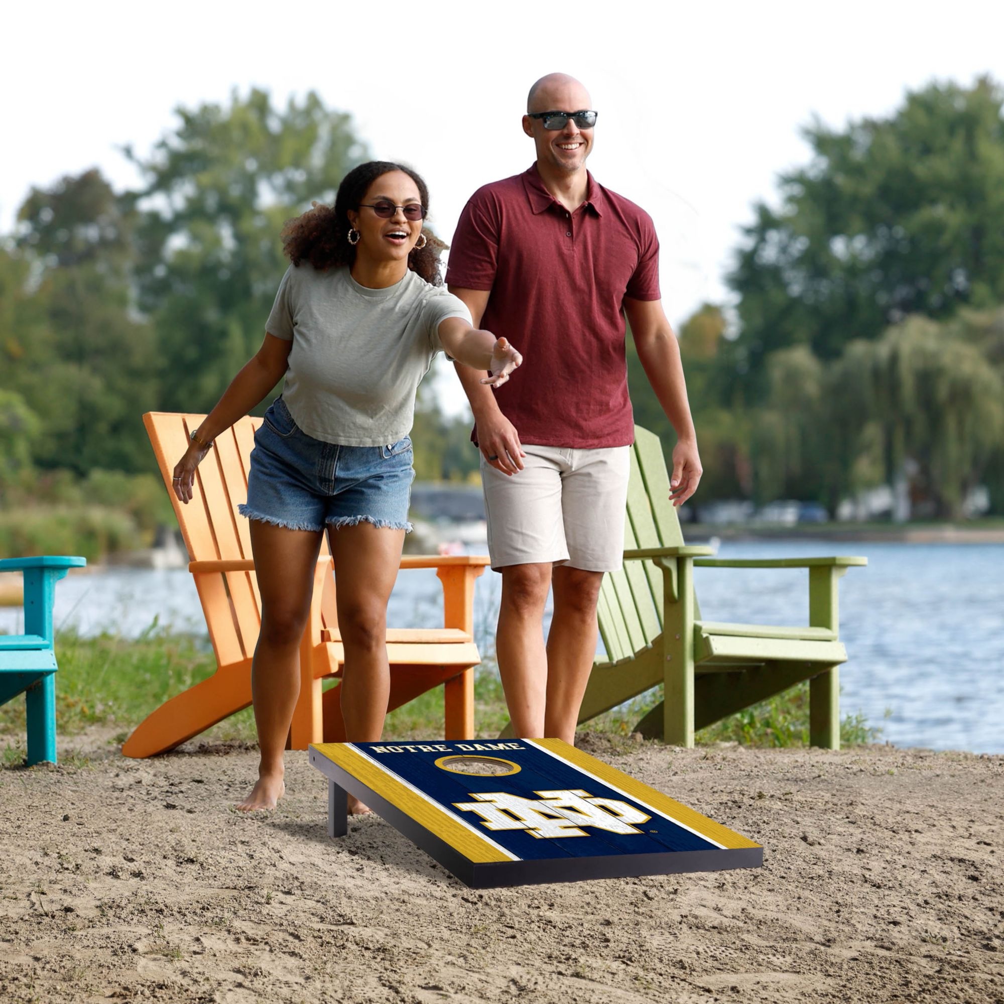 YouTheFan Notre Dame Fighting Irish 2' x 3' MDF Cornhole Boards product image