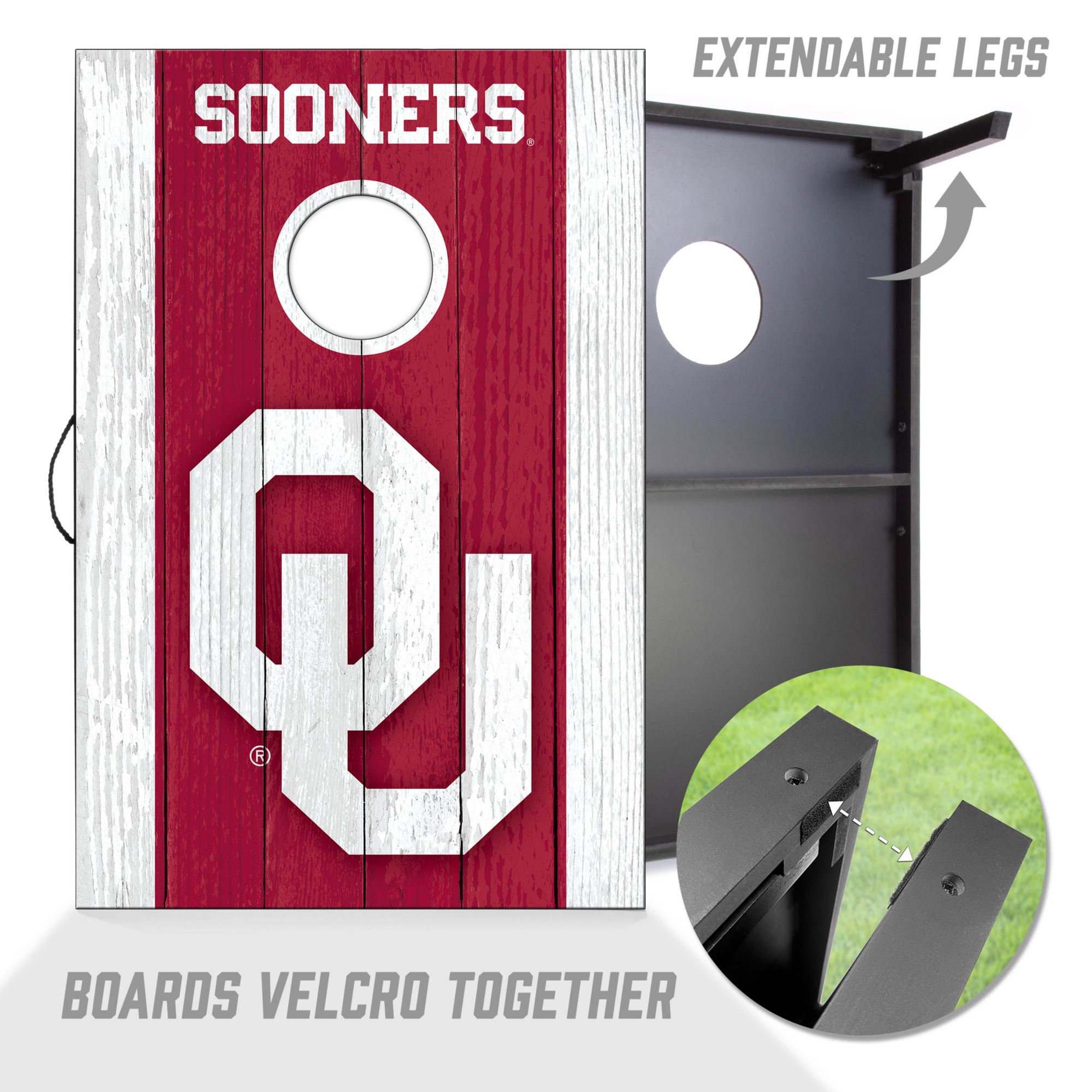 YouTheFan Oklahoma Sooners 2' x 3' MDF Cornhole Boards product image