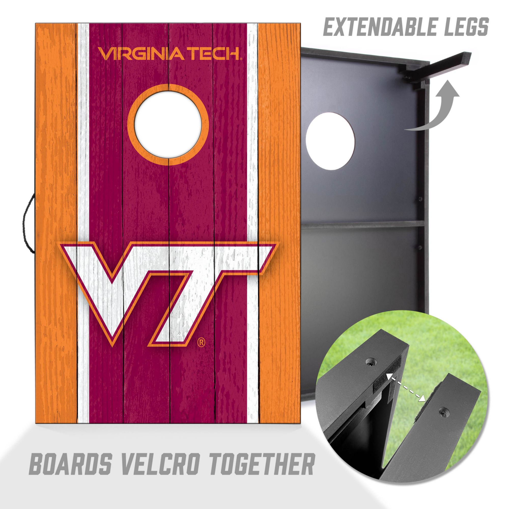 YouTheFan Virginia Tech Hokies 2' x 3' MDF Cornhole Boards product image