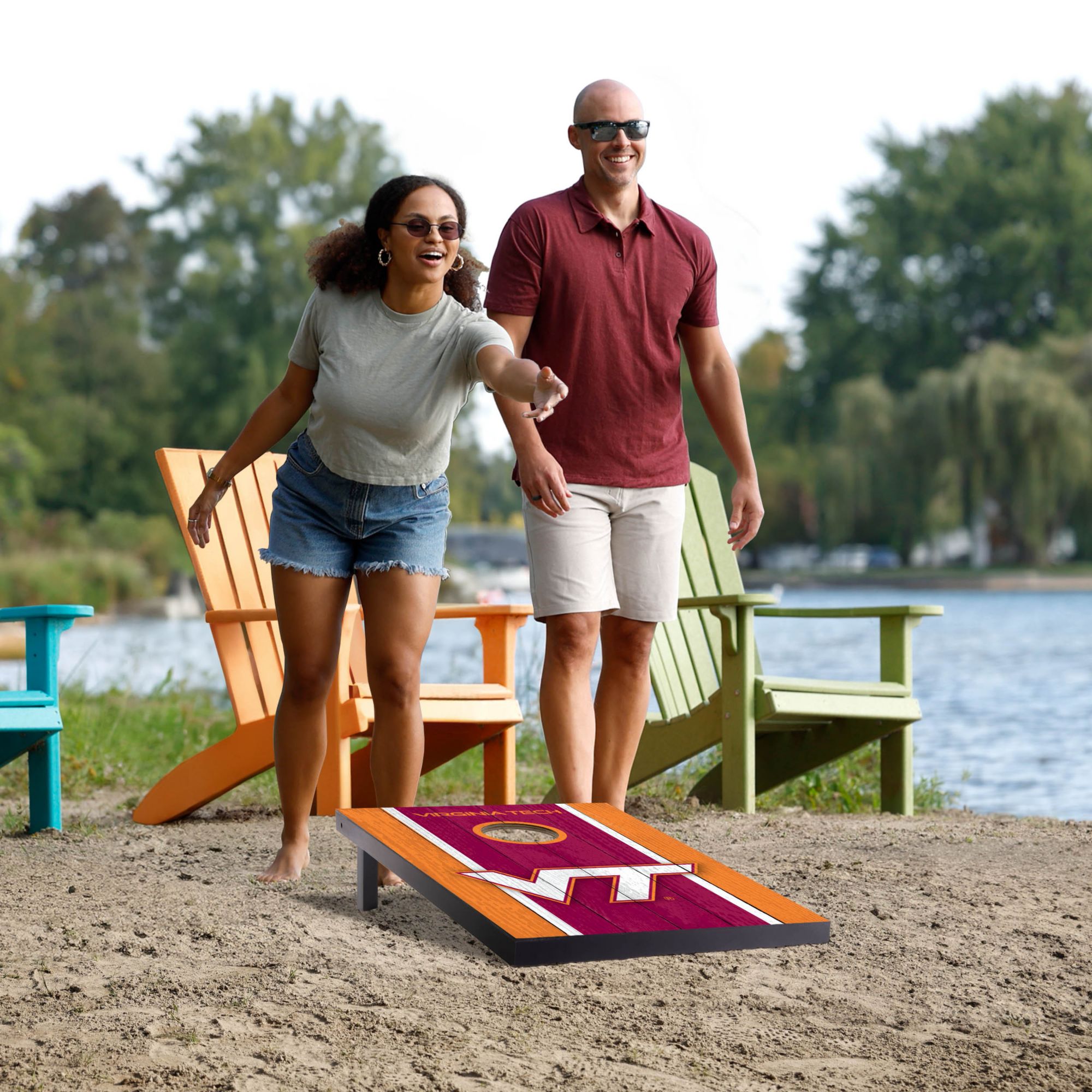 YouTheFan Virginia Tech Hokies 2' x 3' MDF Cornhole Boards product image