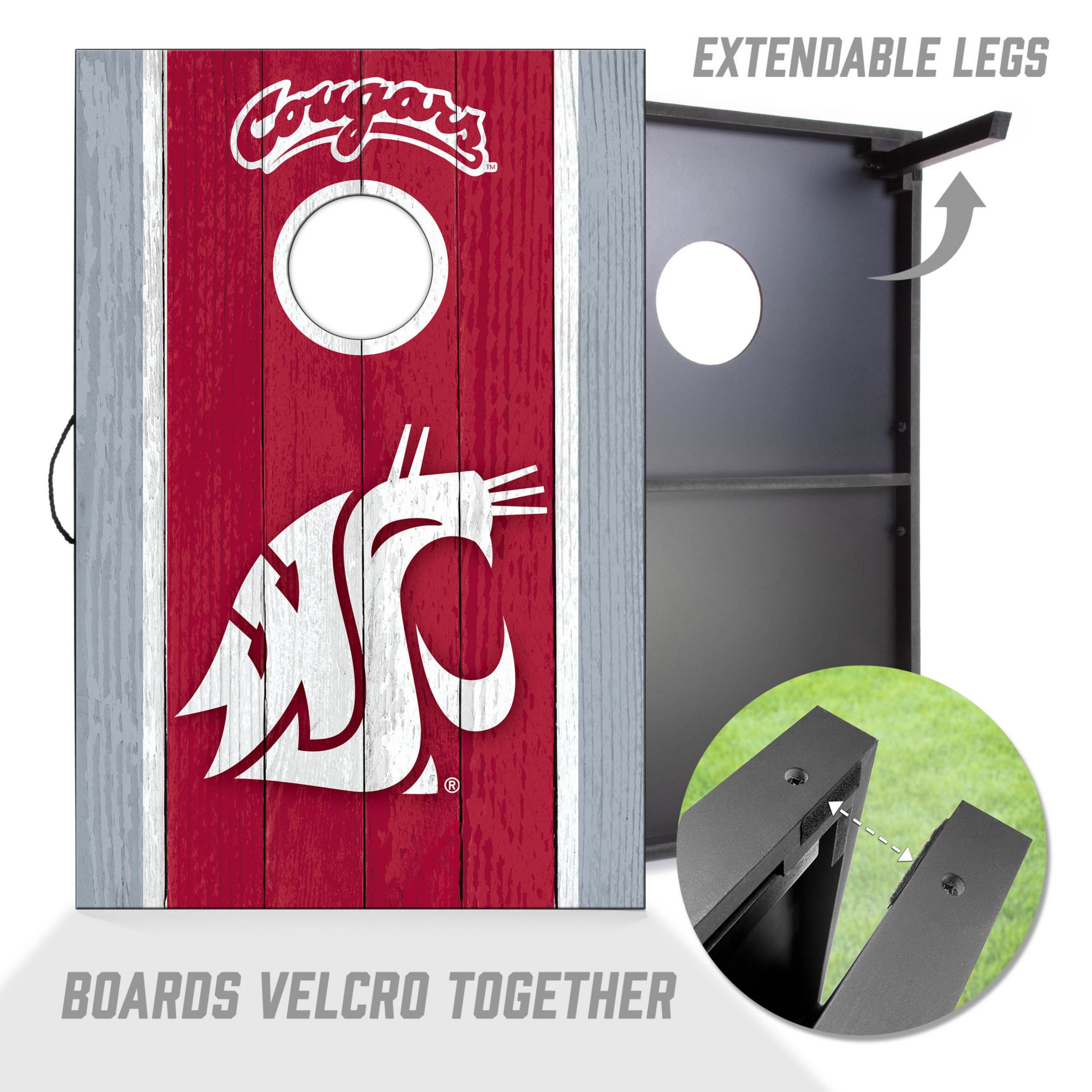 YouTheFan Washington State Cougars 2' x 3' MDF Cornhole Boards product image