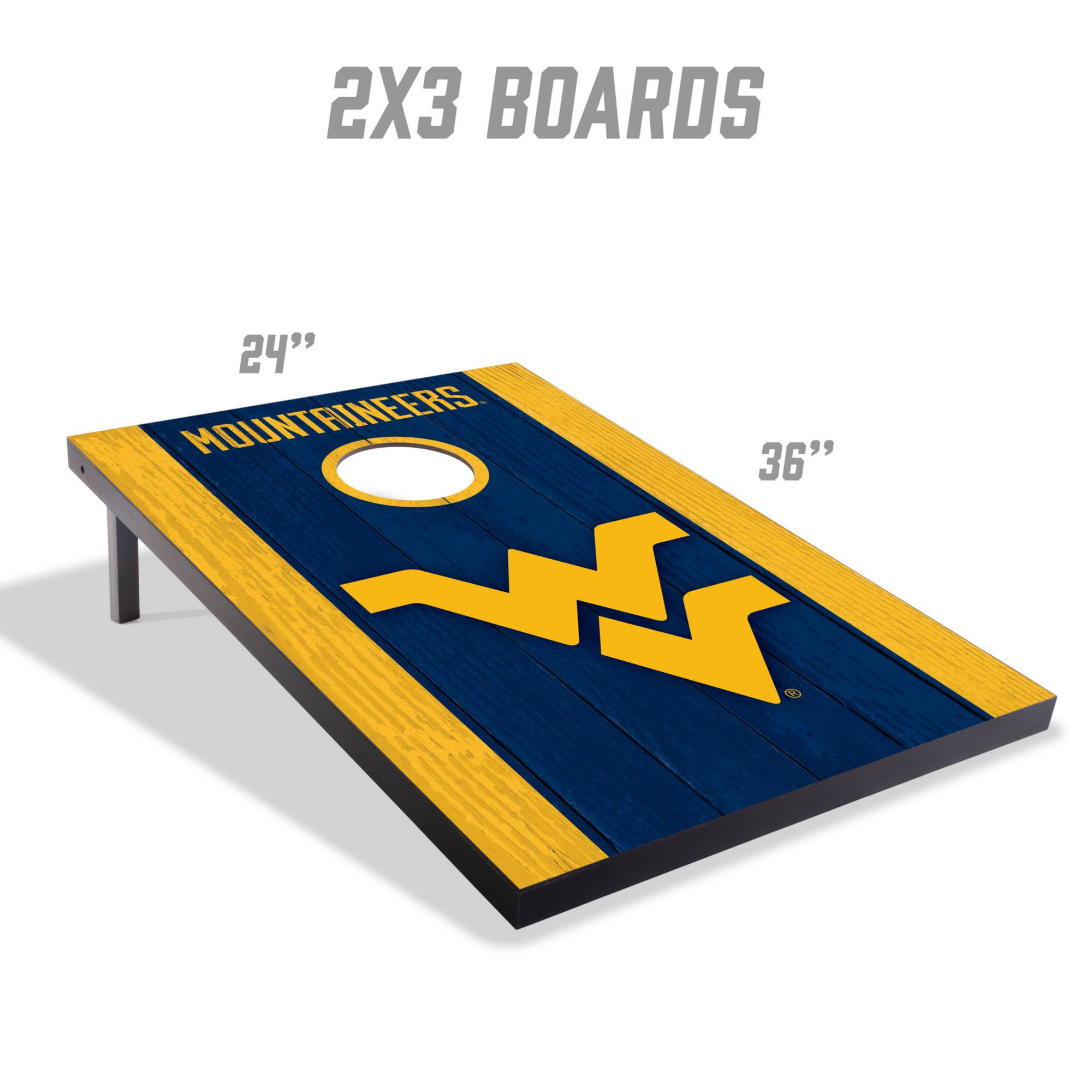 YouTheFan West Virginia Mountaineers 2' x 3' MDF Cornhole Boards product image