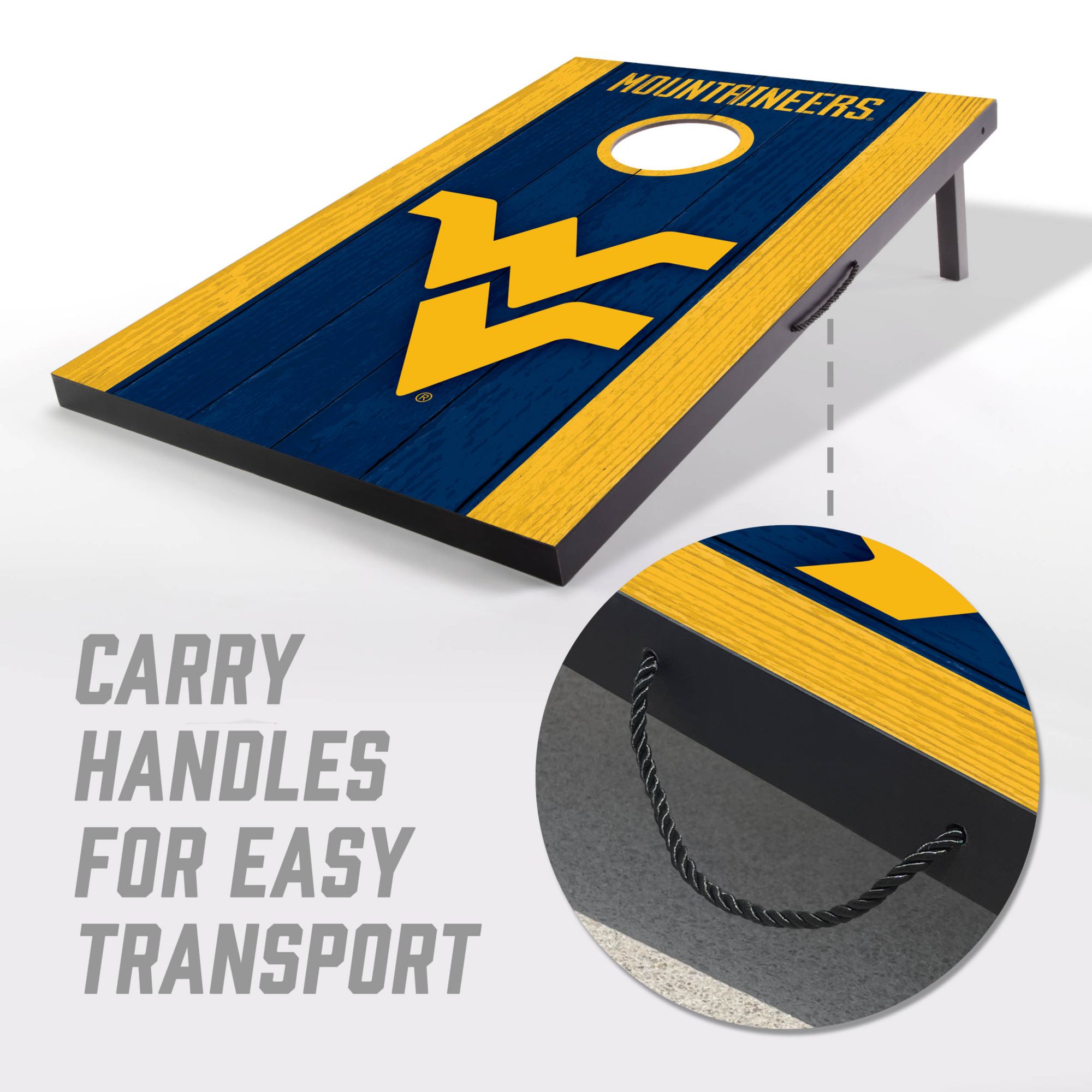 YouTheFan West Virginia Mountaineers 2' x 3' MDF Cornhole Boards product image