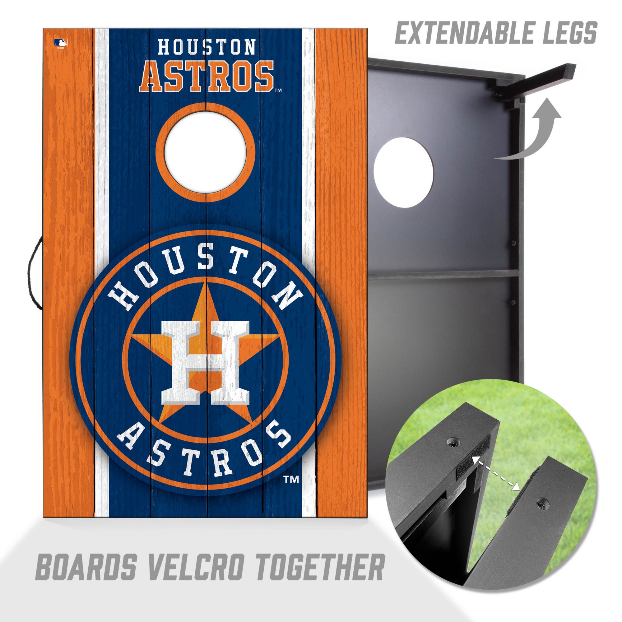 YouTheFan Houston Astros 2' x 3' MDF Cornhole Boards product image