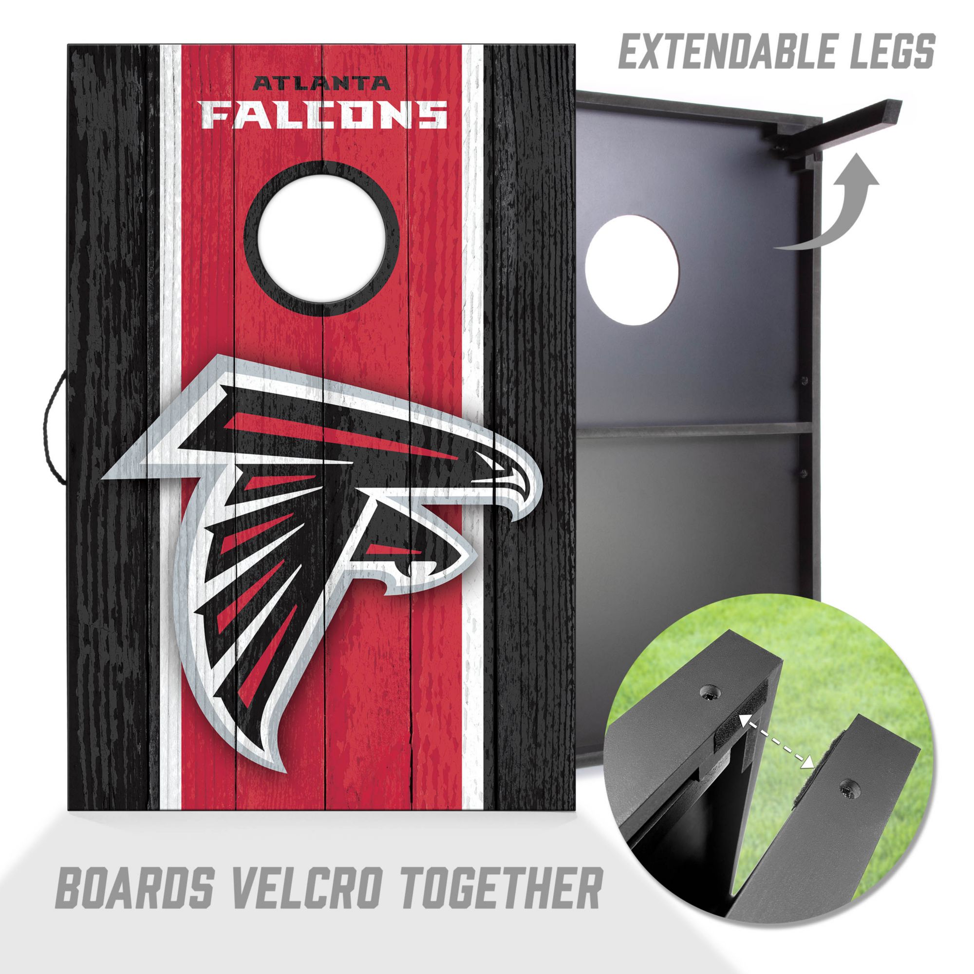 YouTheFan Atlanta Falcons 2' x 3' MDF Cornhole Boards product image