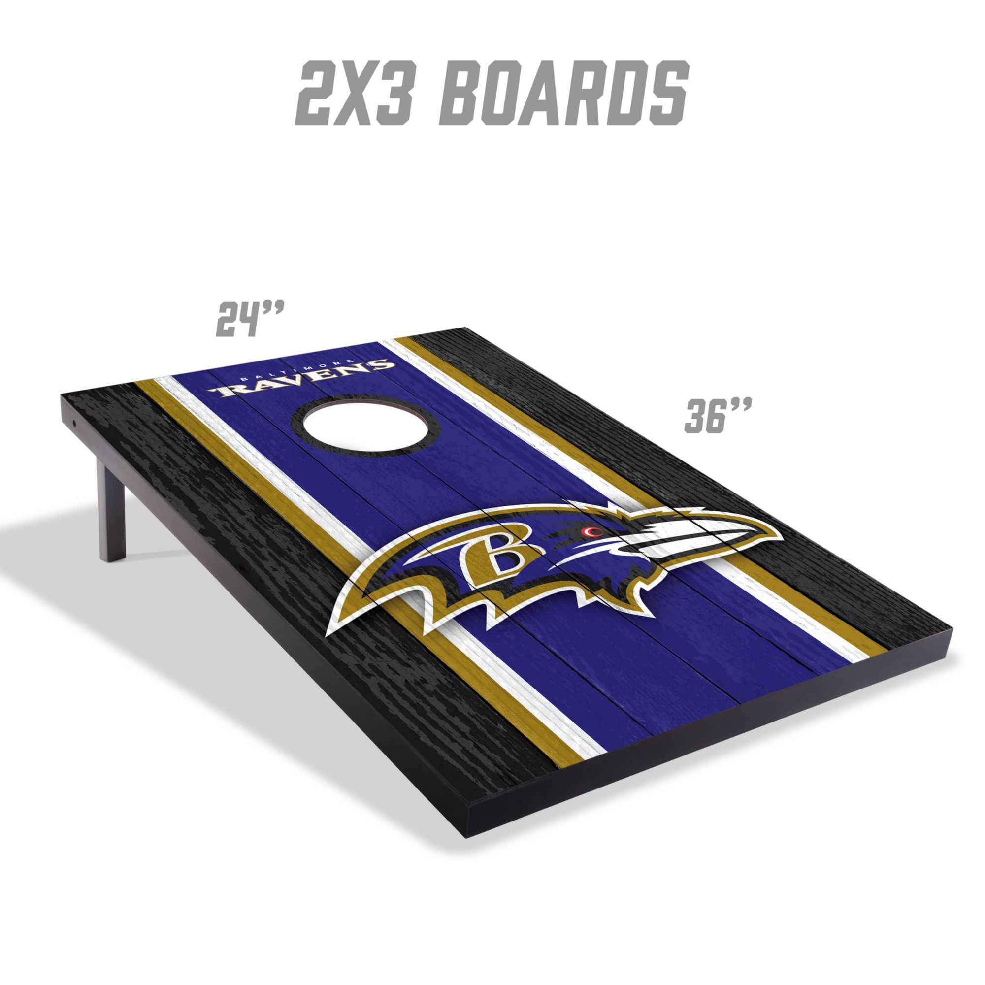 YouTheFan Baltimore Ravens 2' x 3' MDF Cornhole Boards product image