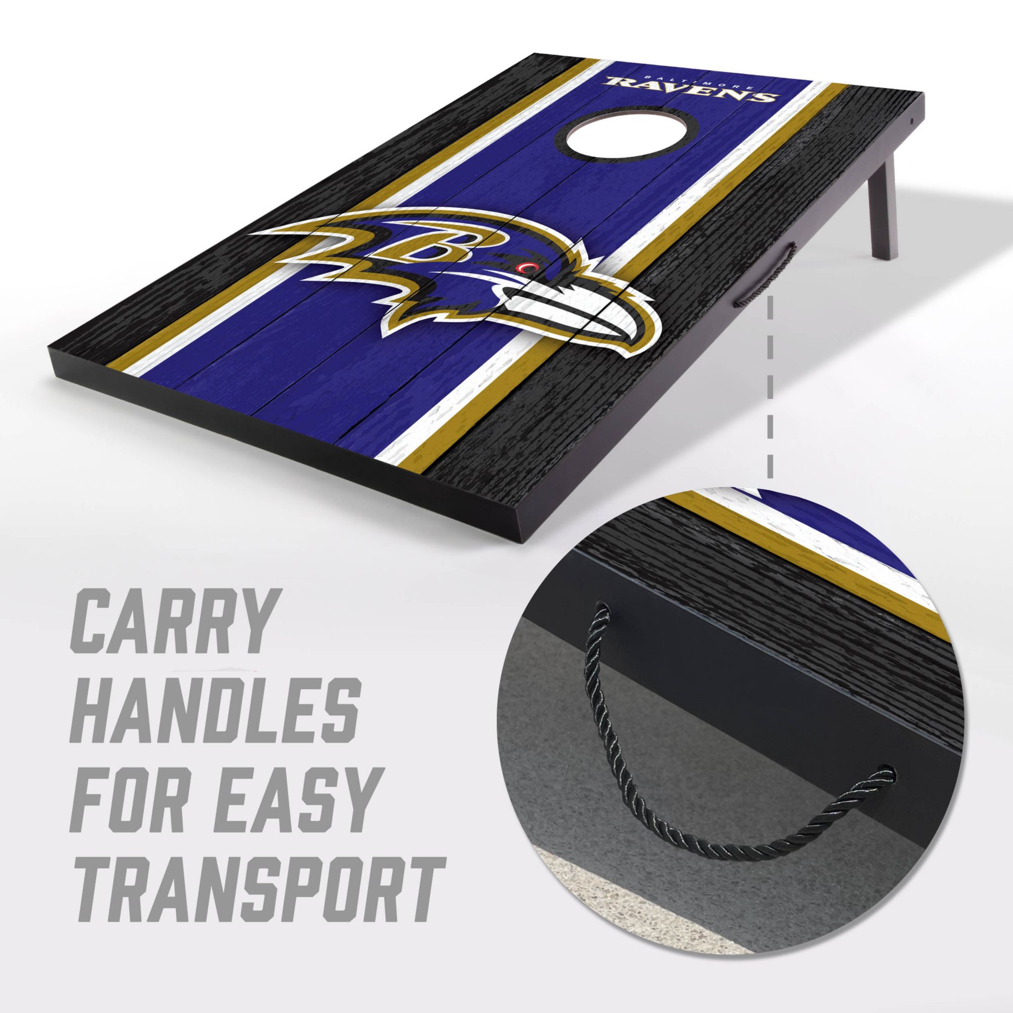 YouTheFan Baltimore Ravens 2' x 3' MDF Cornhole Boards product image